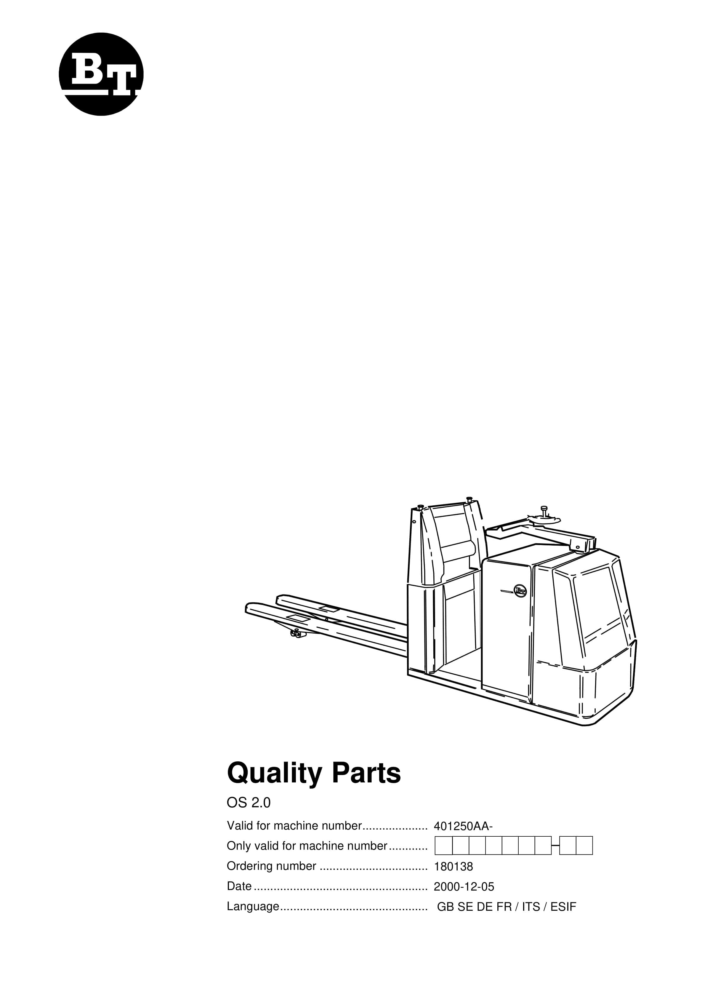 BT OS 2.0 Quality Parts 180138 1 BT OS 2.0 Quality Parts 180138