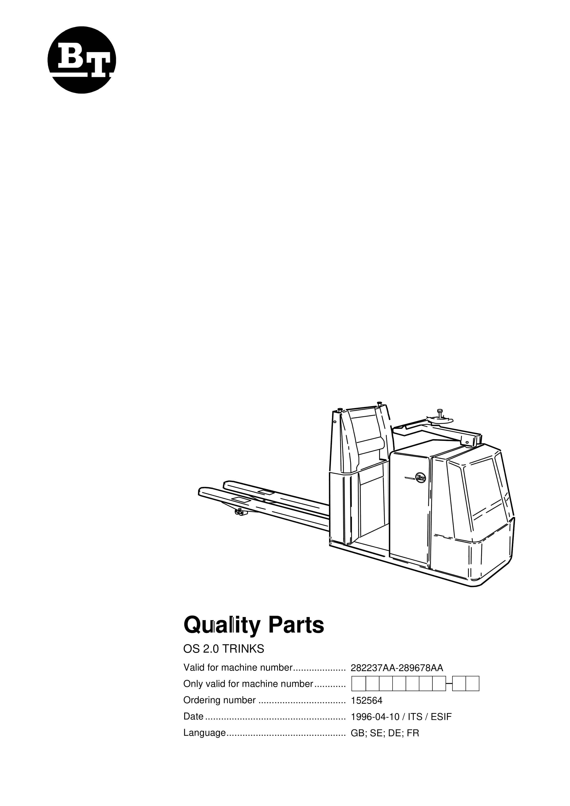BT OS 2.0 TRINKS Quality Parts 152564 1 BT OS 2.0 TRINKS Quality Parts 152564
