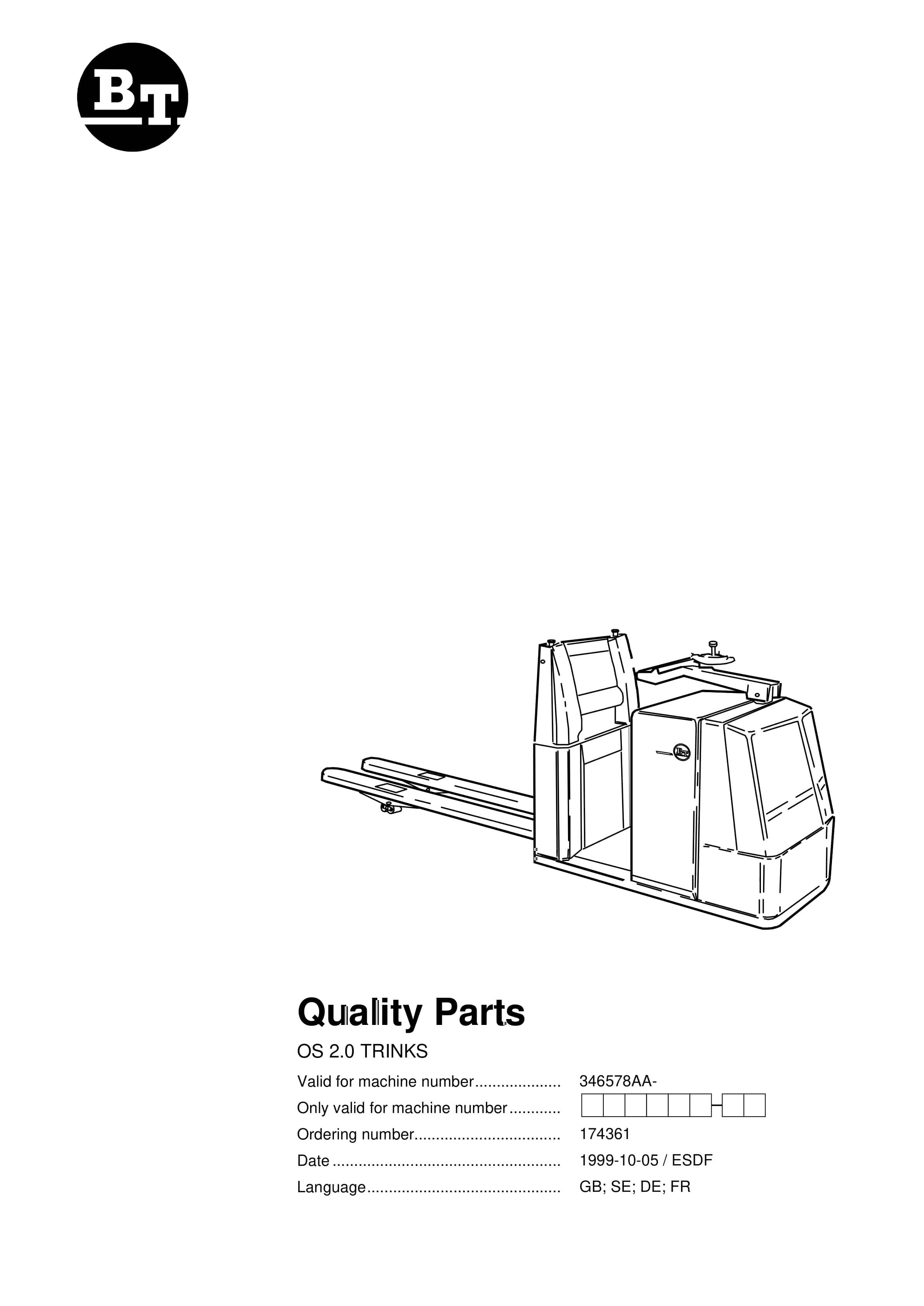 BT OS 2.0 TRINKS Quality Parts 174361 1 BT OS 2.0 TRINKS Quality Parts 174361