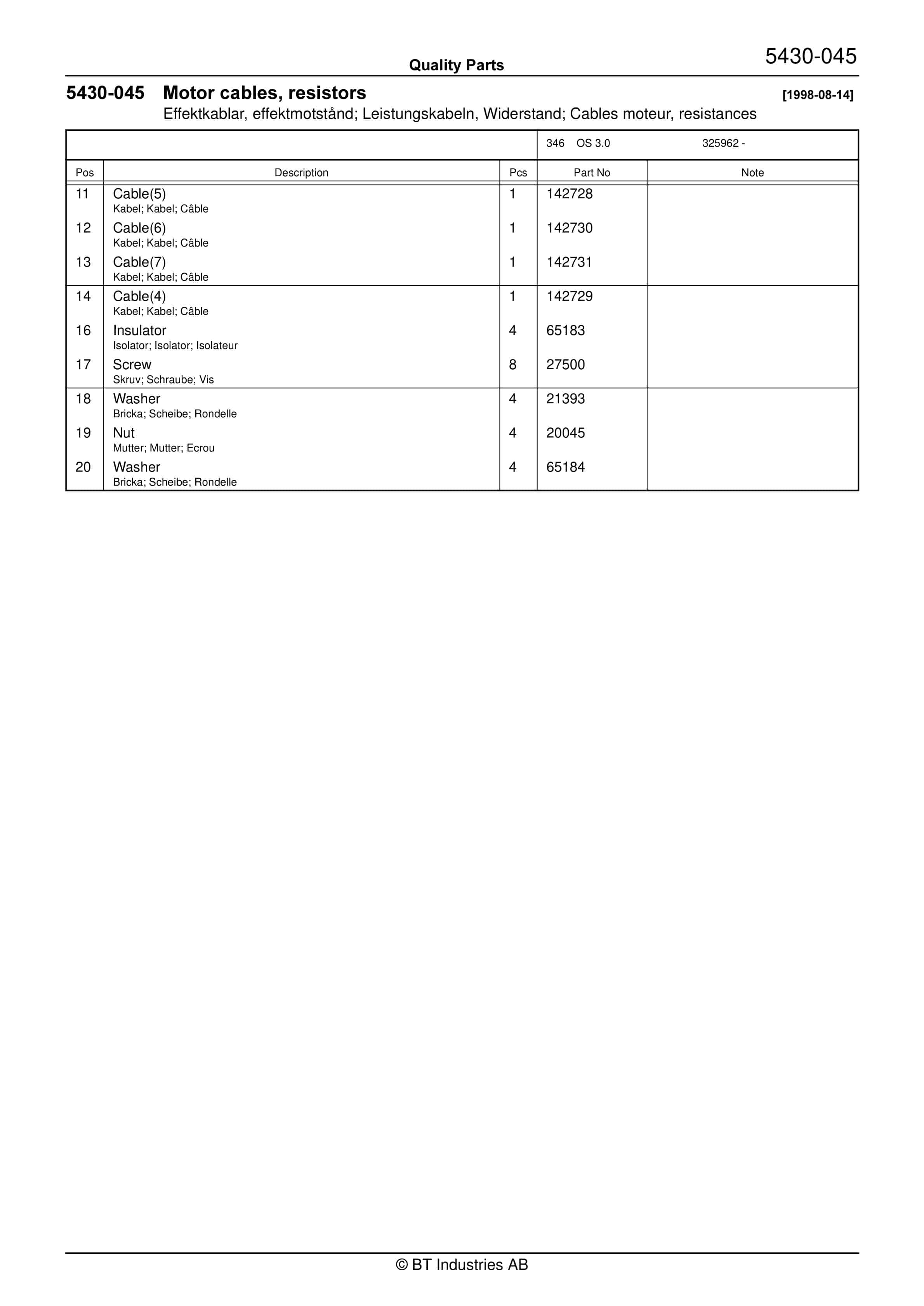 BT OS 3.0 Quality Parts 165545 3 BT OS 3.0 Quality Parts 165545 - Image 3