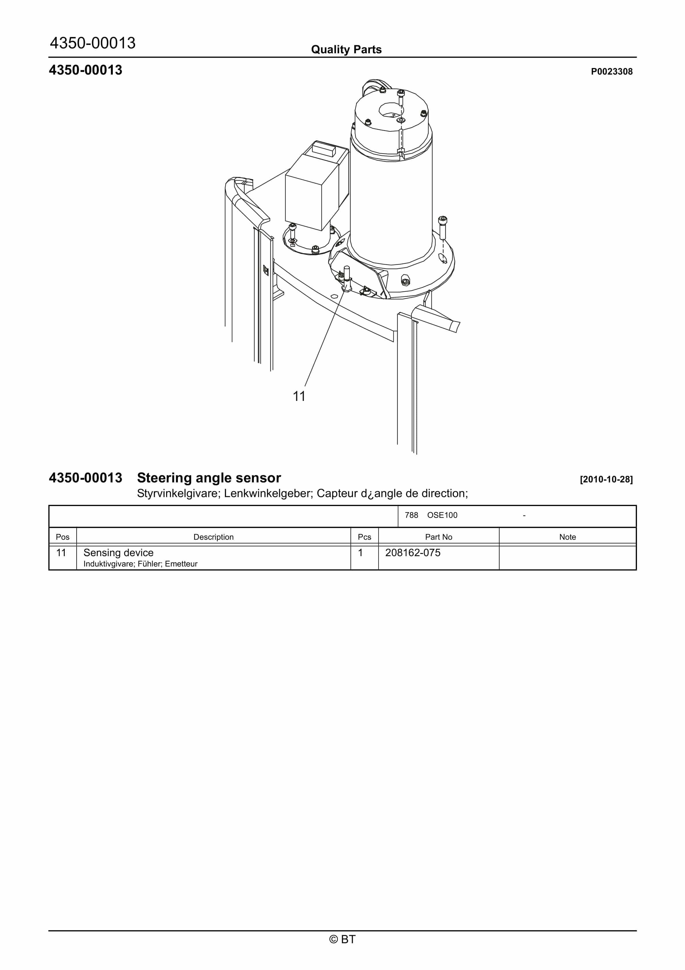 BT OSE100 Quality Parts 7531849 2 BT OSE100 Quality Parts 7531849 - Image 2