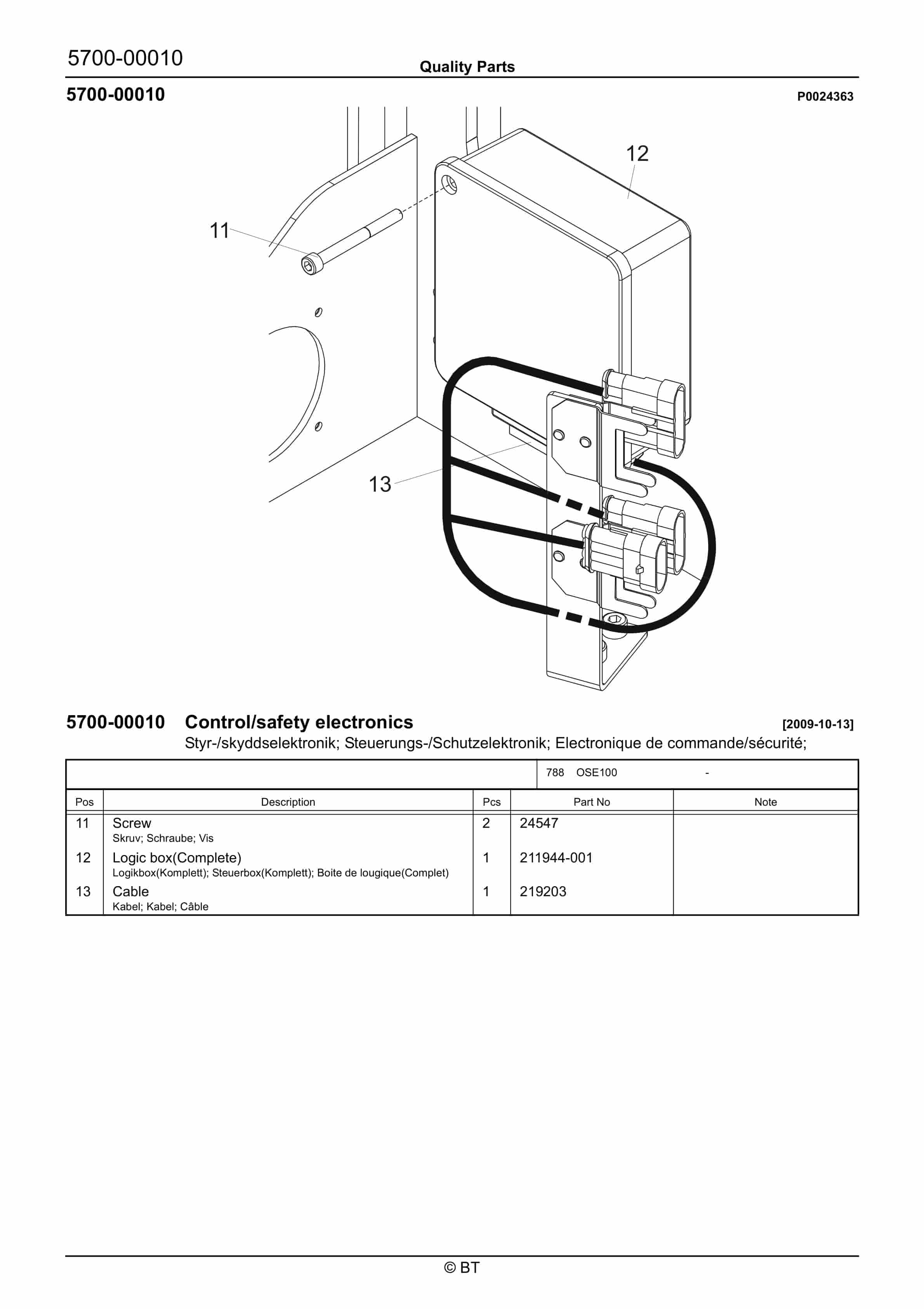 BT OSE100 Quality Parts 7531849 3 BT OSE100 Quality Parts 7531849 - Image 3