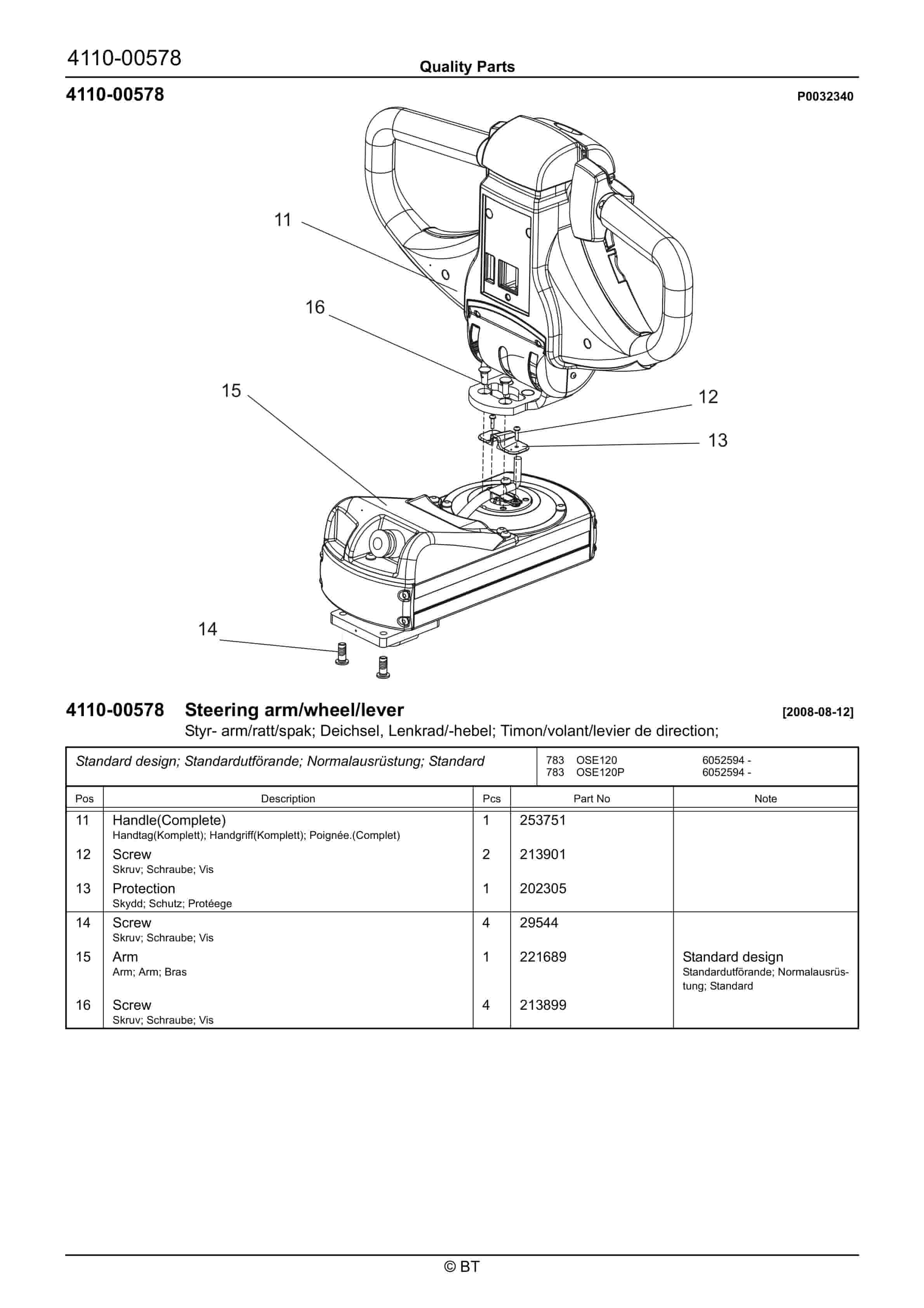 BT OSE120, OSE120P Quality Parts 7501263 2 BT OSE120, OSE120P Quality Parts 7501263 - Image 2