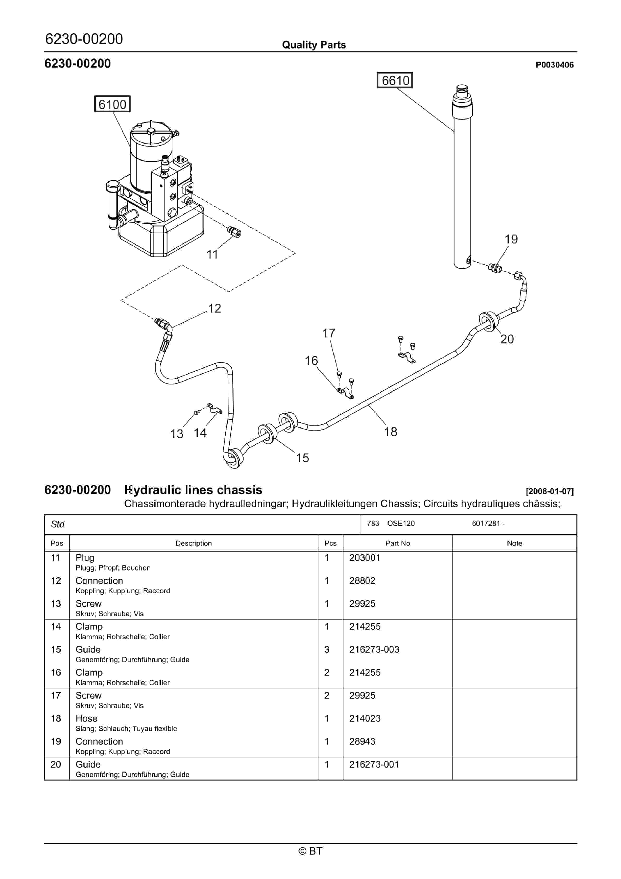 BT OSE120, OSE120P Quality Parts 7501263 3 BT OSE120, OSE120P Quality Parts 7501263 - Image 3