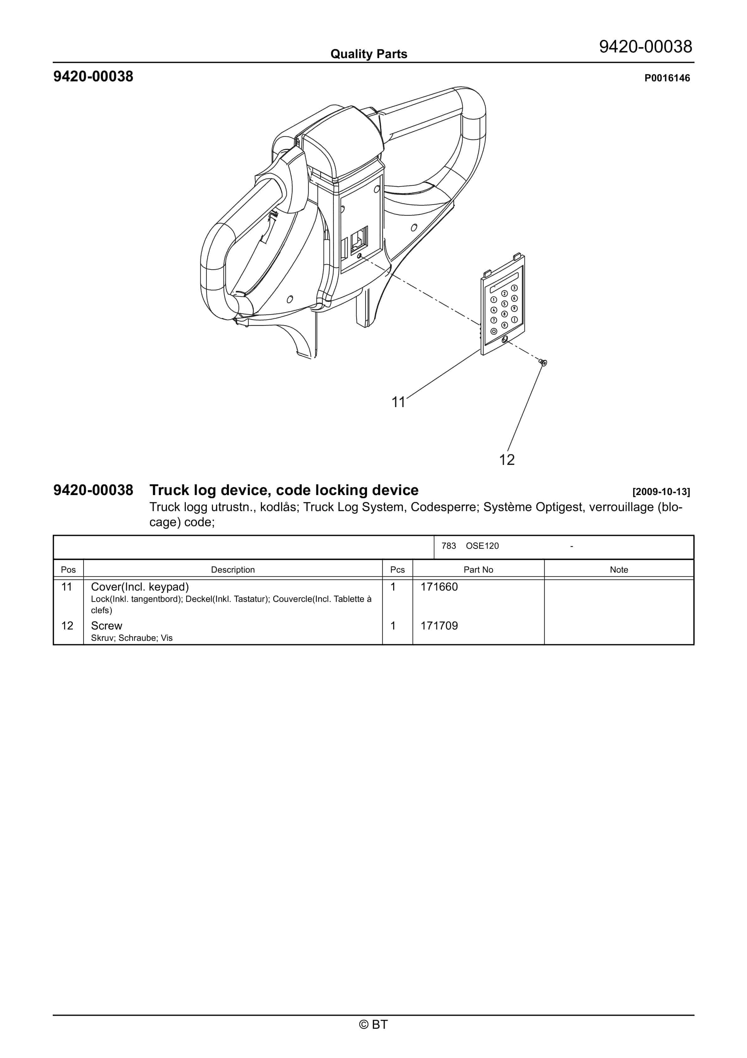 BT OSE120 Quality Parts 7522300 5 BT OSE120 Quality Parts 7522300 - Image 5