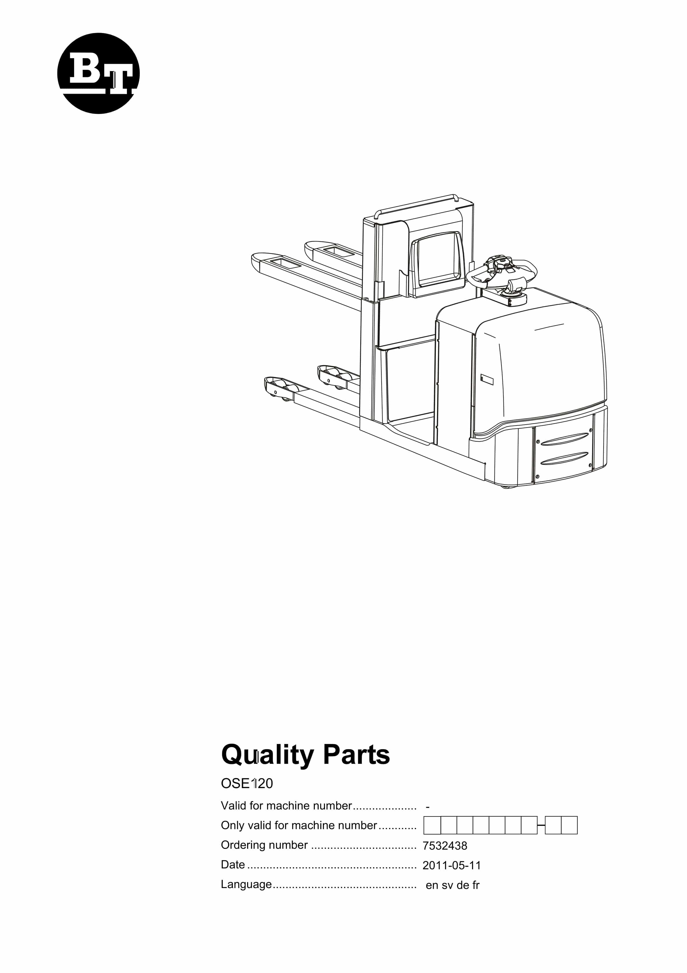 BT OSE120 Quality Parts 7532438 1 BT OSE120 Quality Parts 7532438