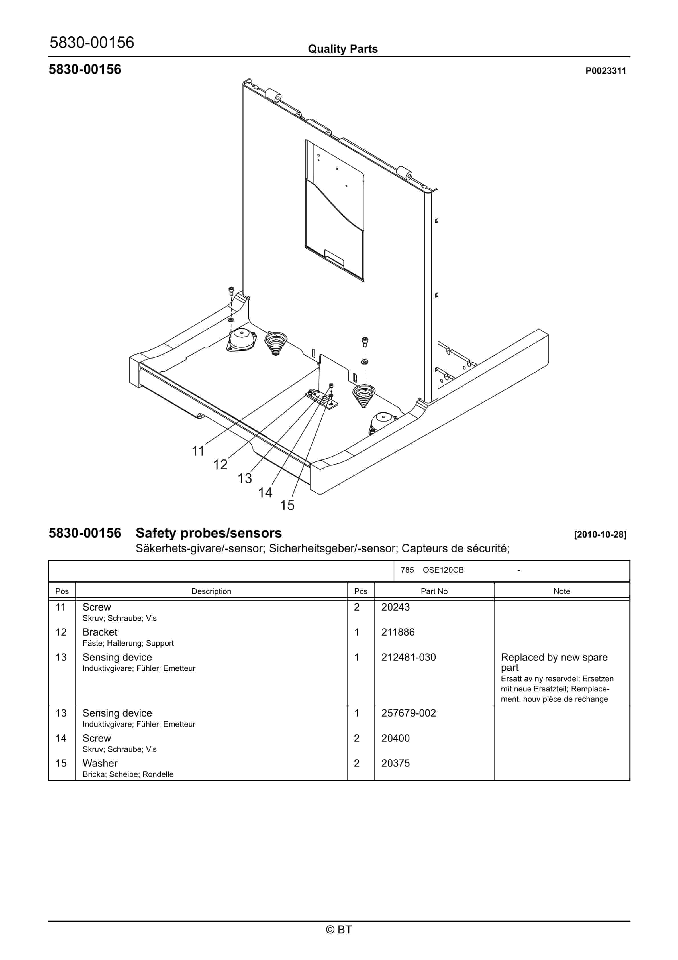BT OSE120CB Quality Parts 7532731 3 BT OSE120CB Quality Parts 7532731 - Image 3