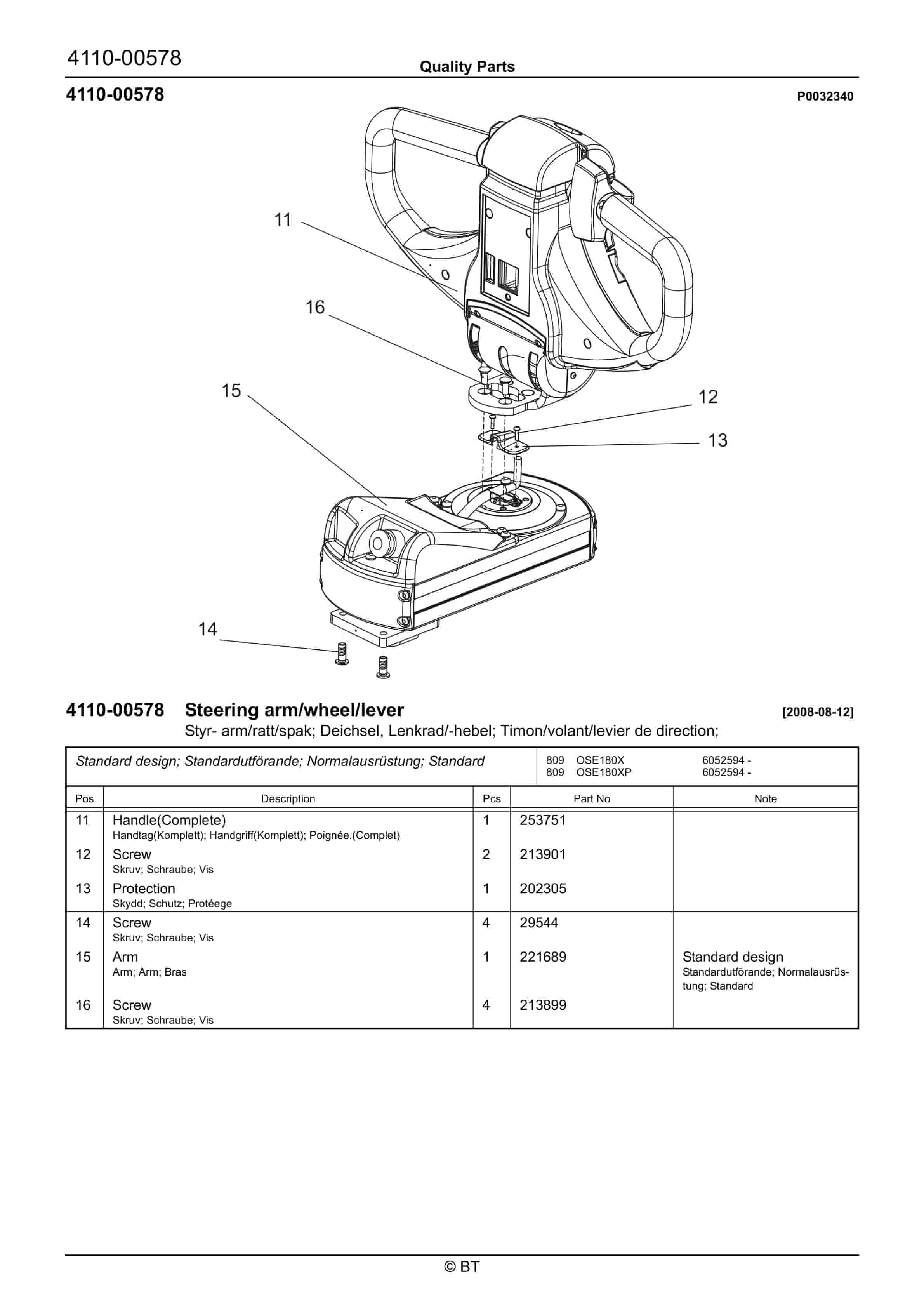 BT OSE180X, OSE180XP Quality Parts 7504487 2 BT OSE180X, OSE180XP Quality Parts 7504487 - Image 2