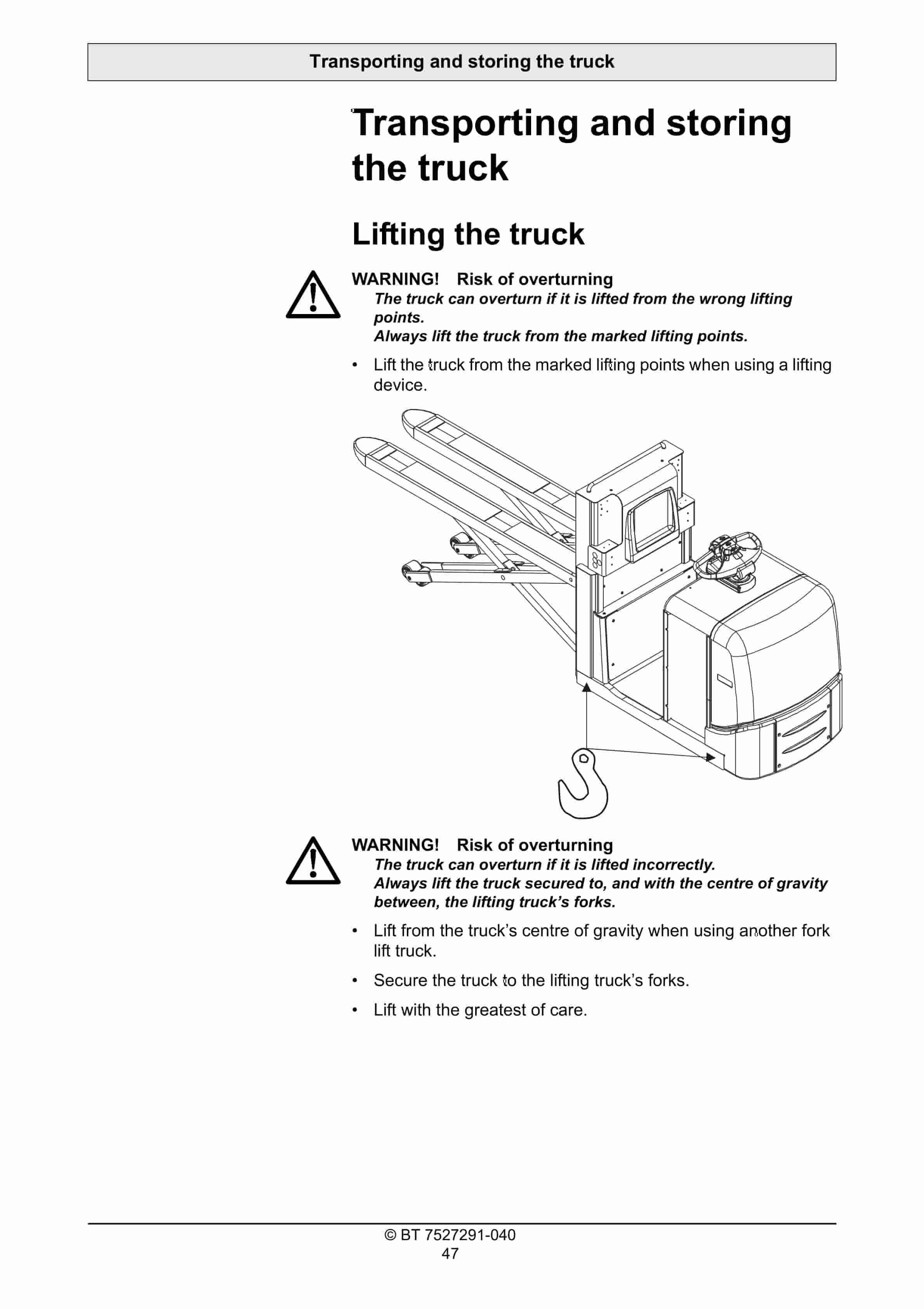 BT OSE200X, OSE180XP Operator Manual 7527291-040 5 BT OSE200X, OSE180XP Operator Manual 7527291-040 - Image 5