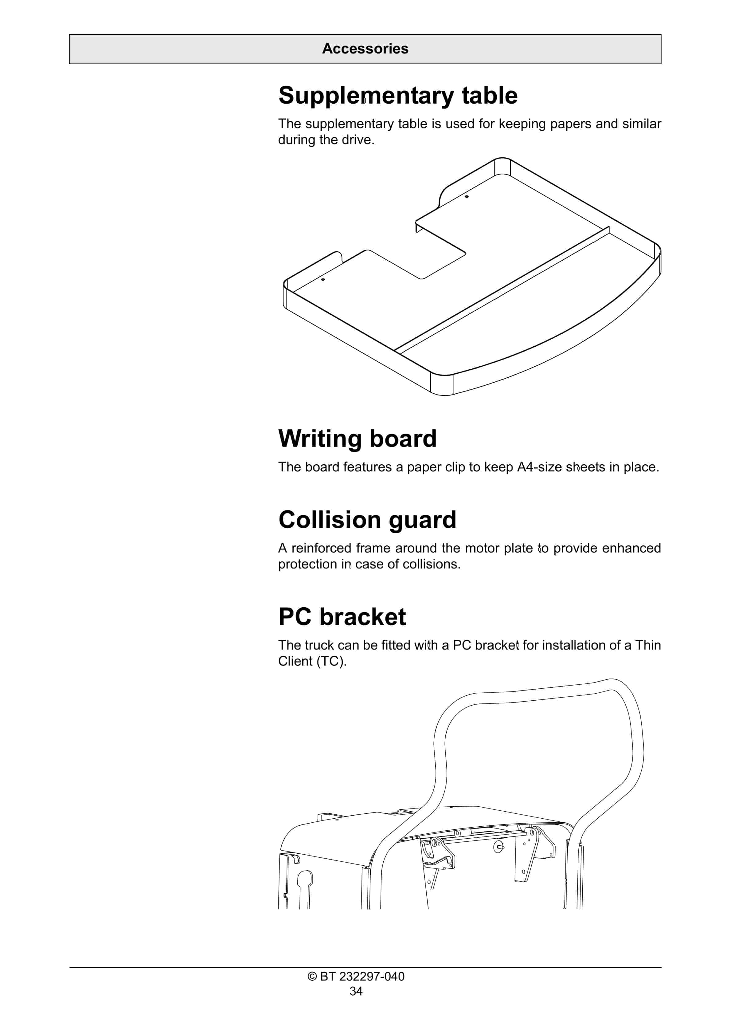 Alternative view of BT OSE250, OSE250P Operator Manual 232297-040