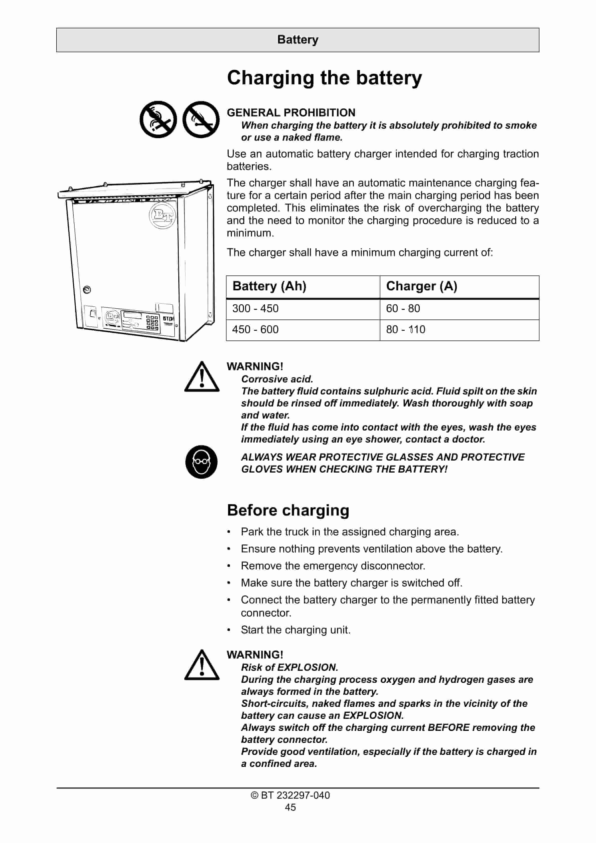 BT OSE250, OSE250P Operator Manual 232297-040 3 BT OSE250, OSE250P Operator Manual 232297-040 - Image 3