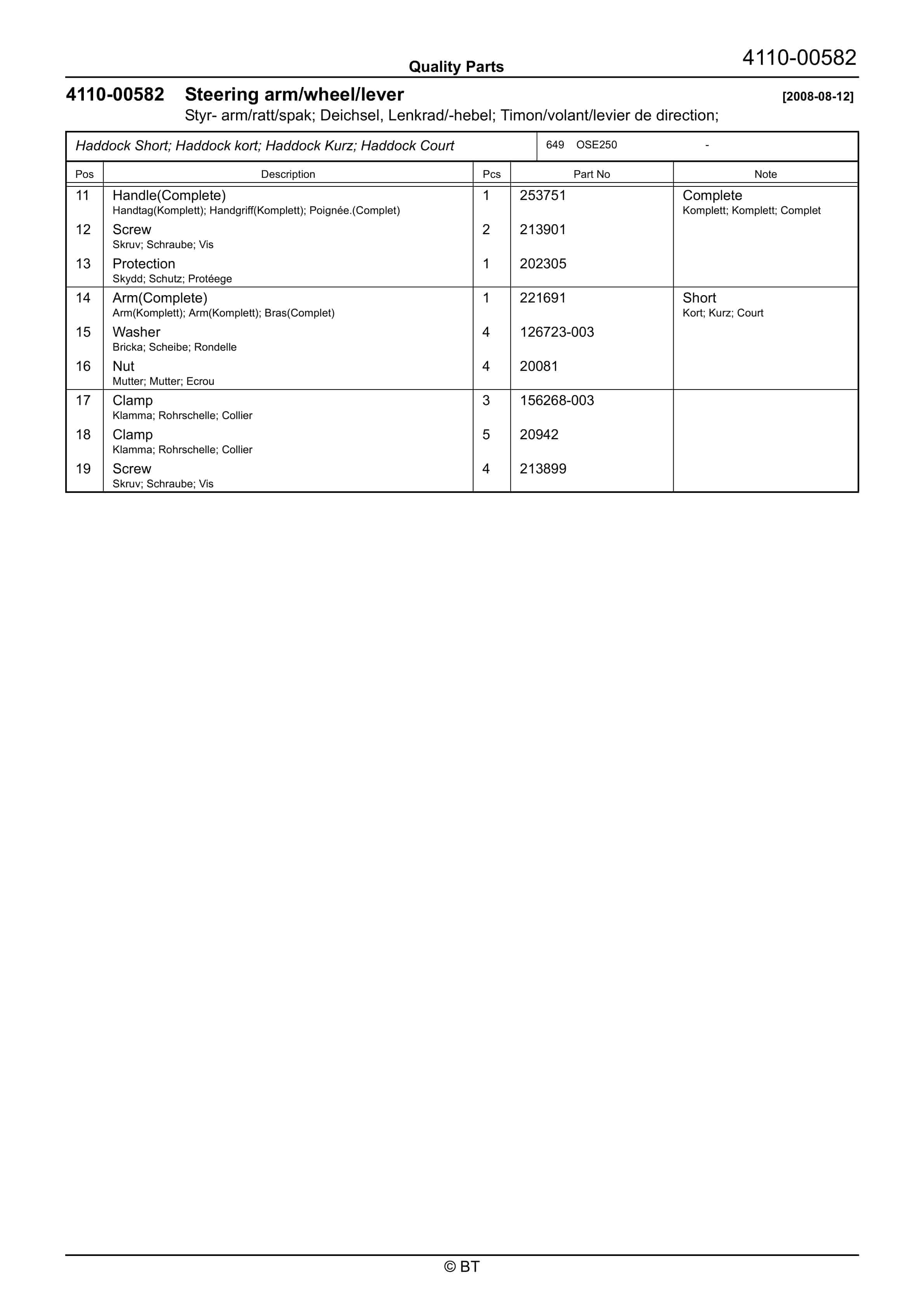 BT OSE250 Quality Parts 7532113 3 BT OSE250 Quality Parts 7532113 - Image 3