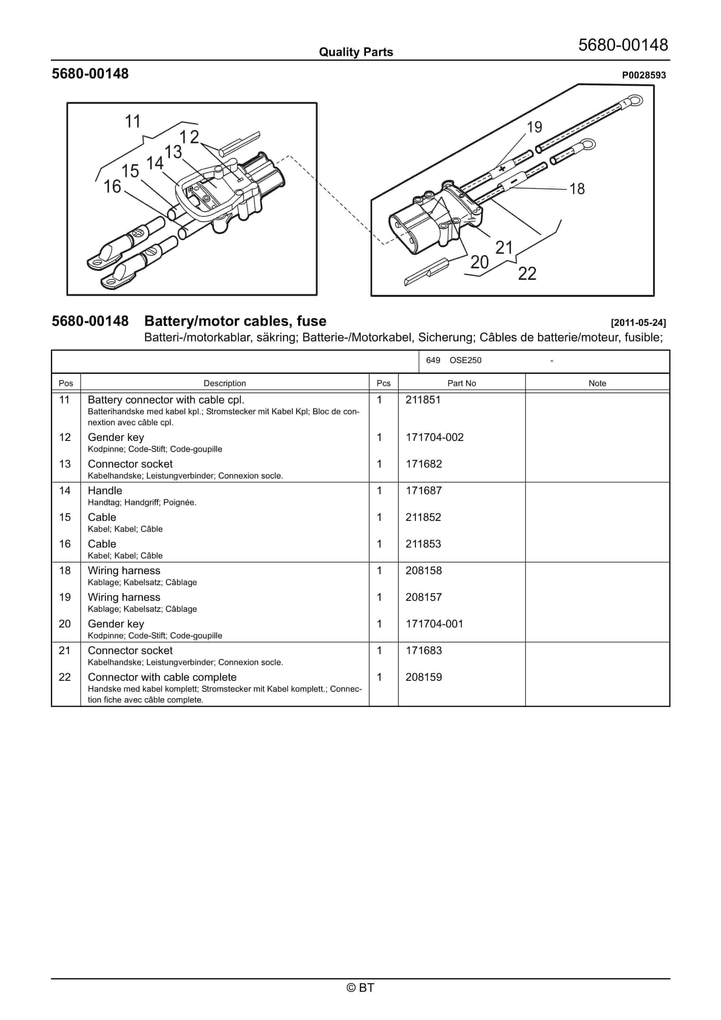BT OSE250 Quality Parts 7533517 4 BT OSE250 Quality Parts 7533517 - Image 4