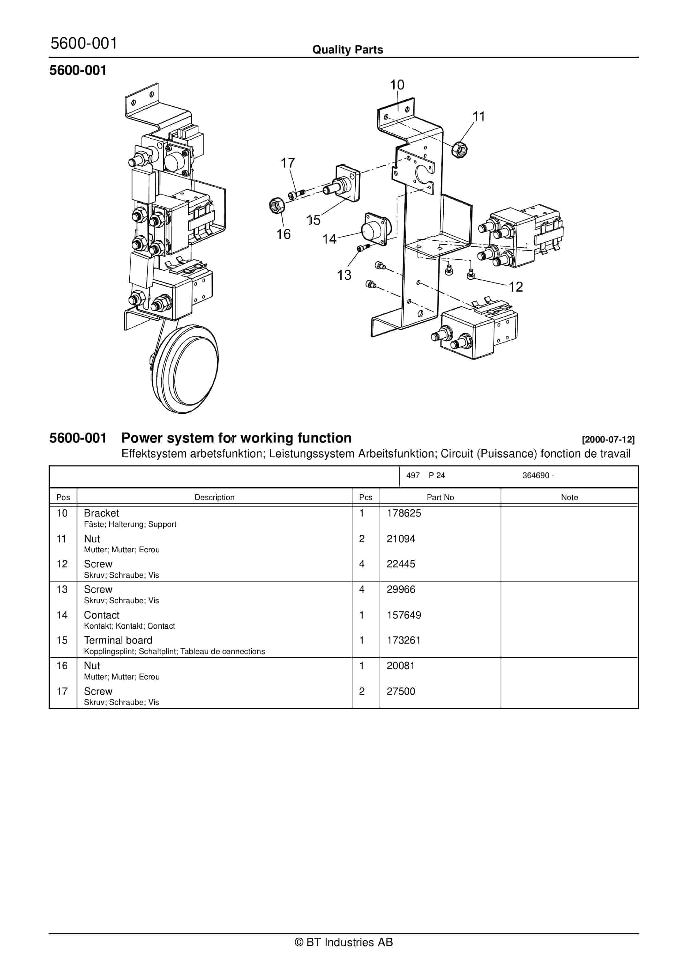 BT P24 Quality Parts 179461 5 BT P24 Quality Parts 179461 - Image 5