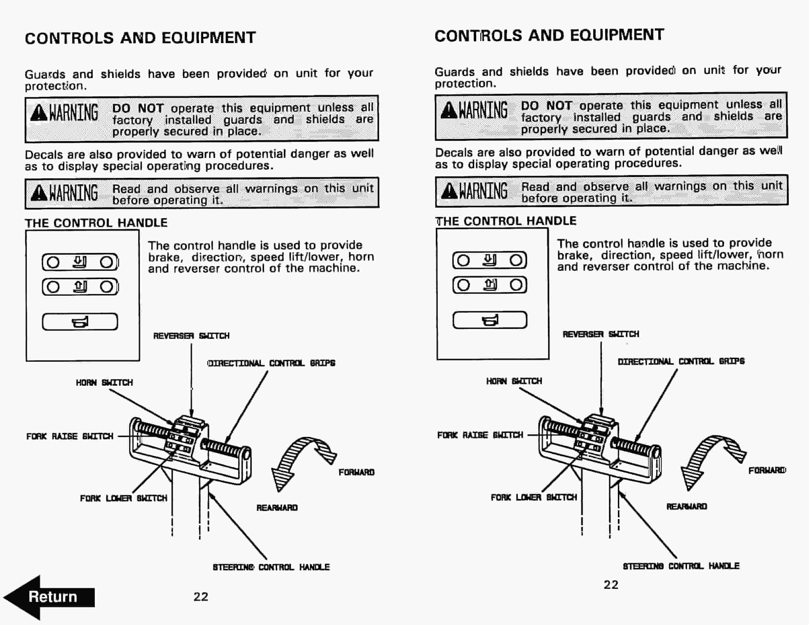 Alternative view of BT PMX Electric Pallet Truck Operator Manual 300447-001