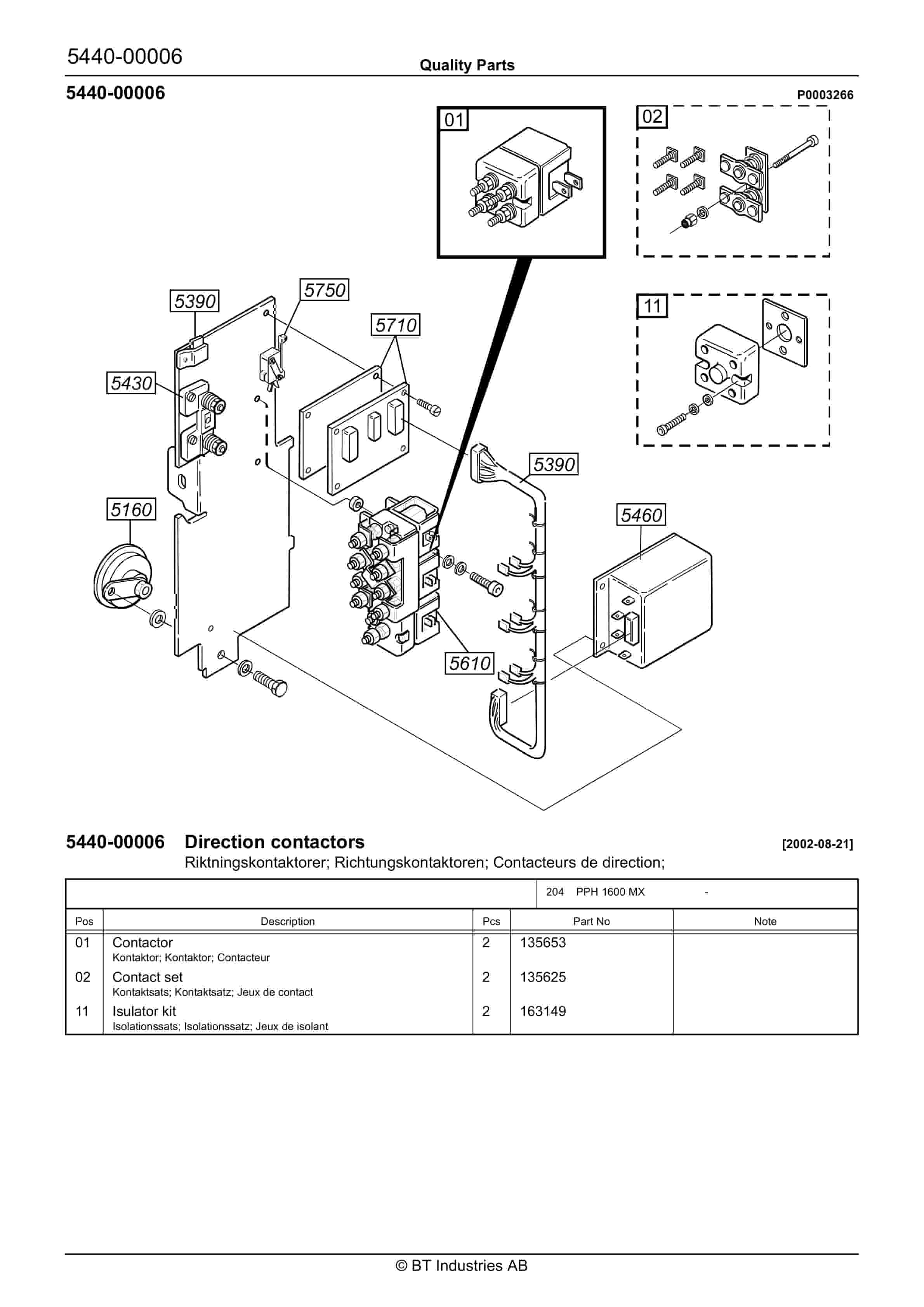 BT PPH 1600 MX - C021205-5 Quality Parts 847697 3 BT PPH 1600 MX - C021205-5 Quality Parts 847697 - Image 3