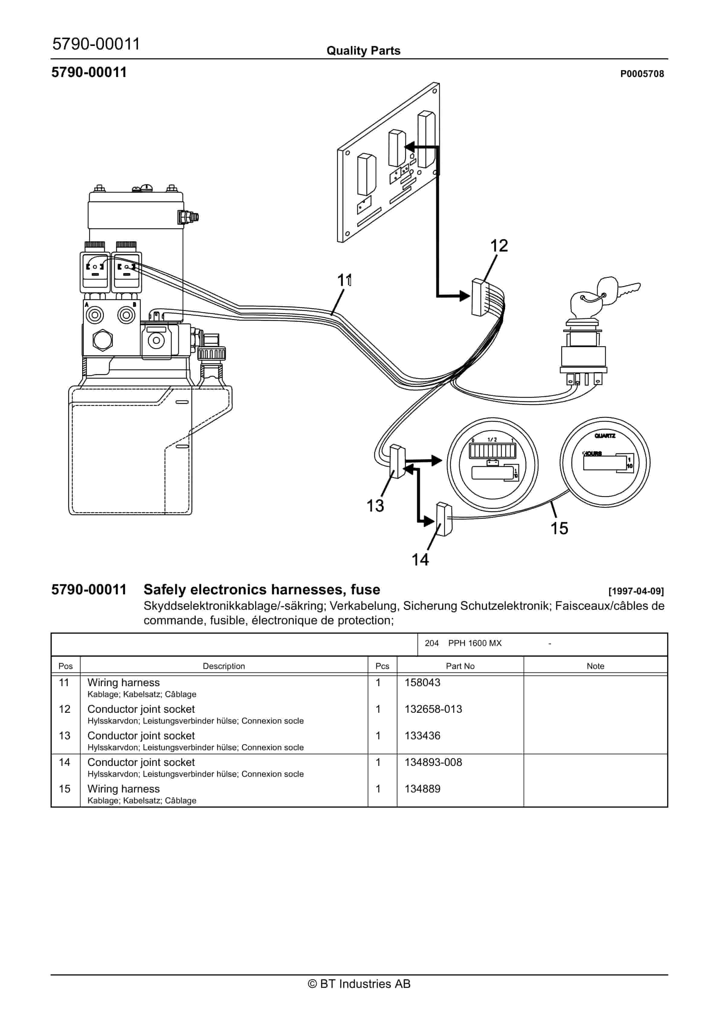 BT PPH 1600 MX - C021205-5 Quality Parts 847697 4 BT PPH 1600 MX - C021205-5 Quality Parts 847697 - Image 4