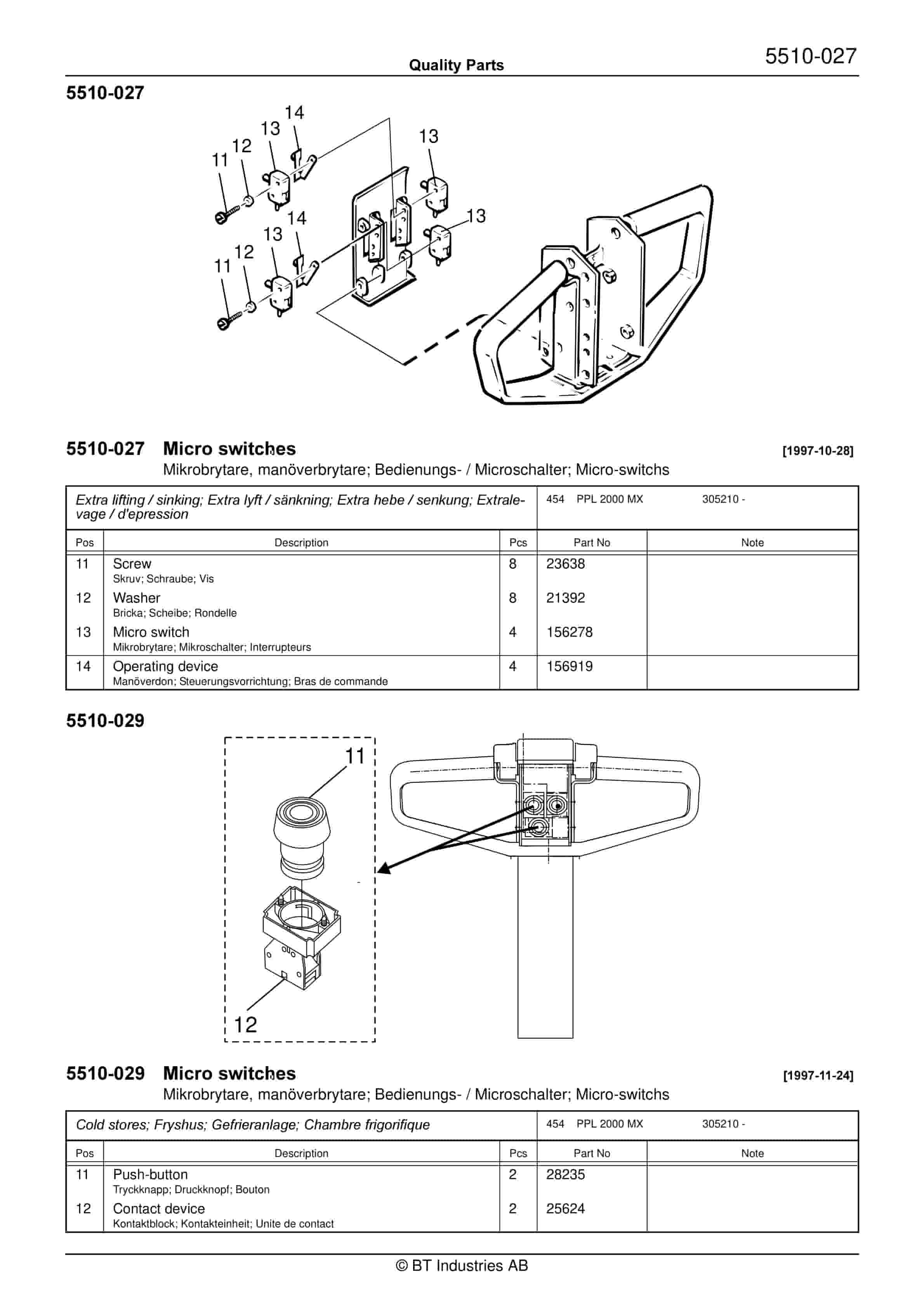 BT PPL 2000 MX Quality Parts 164305 4 BT PPL 2000 MX Quality Parts 164305 - Image 4