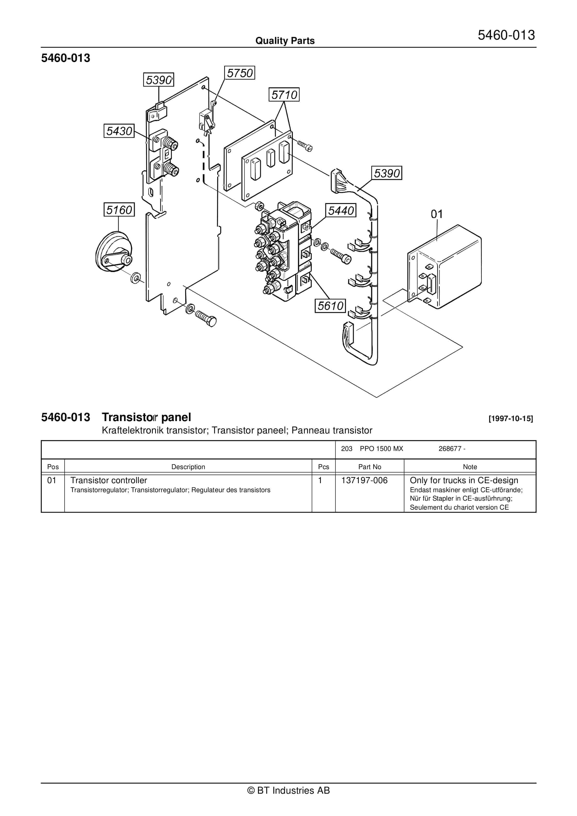 BT PPO 1500 MX Quality Parts 169994 3 BT PPO 1500 MX Quality Parts 169994 - Image 3