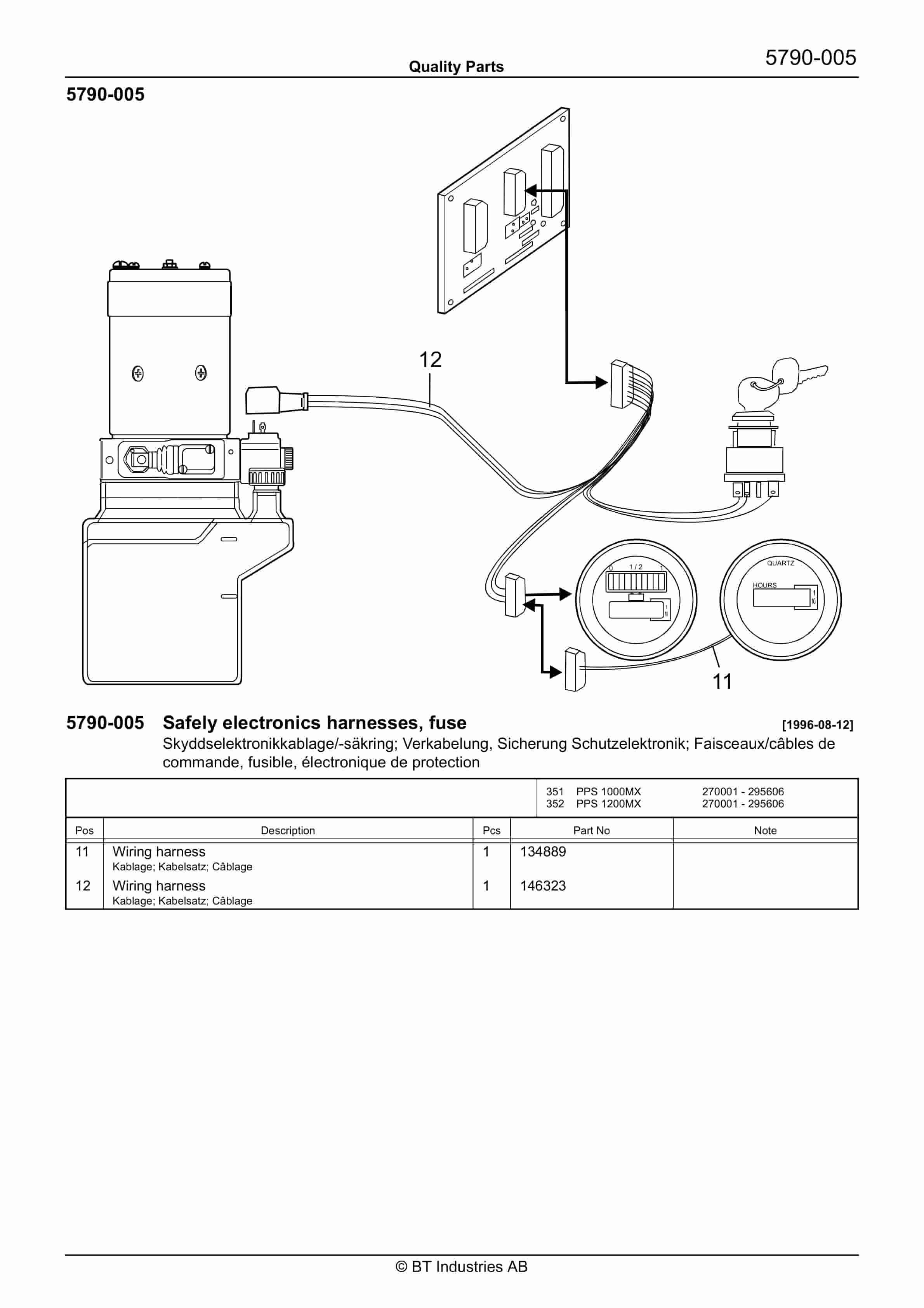 BT PPS 1000MX, PPS 1200MX Quality Parts 152509 3 BT PPS 1000MX, PPS 1200MX Quality Parts 152509 - Image 3