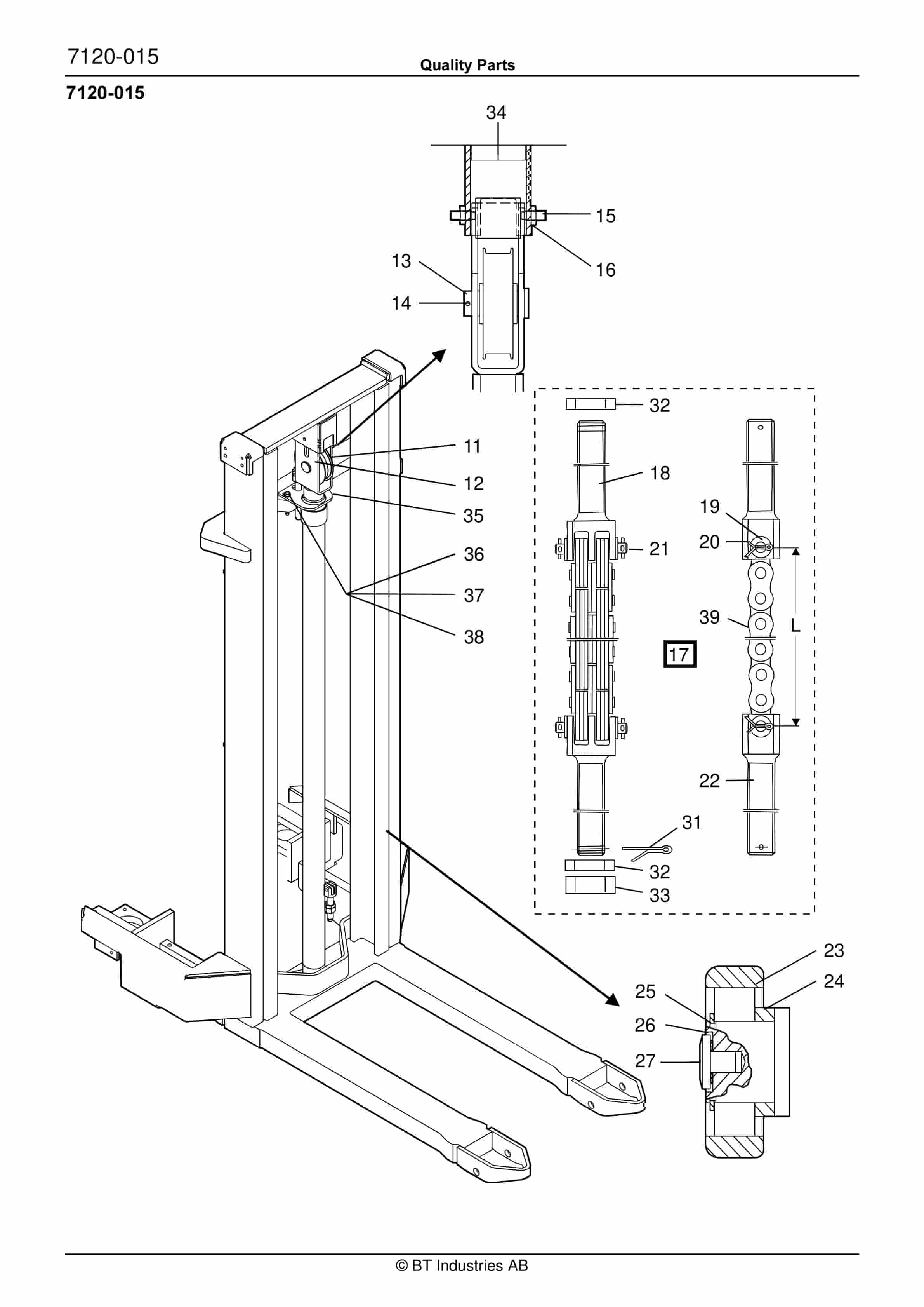 BT PPS 1000MX, PPS 1200MX Quality Parts 161977 5 BT PPS 1000MX, PPS 1200MX Quality Parts 161977 - Image 5
