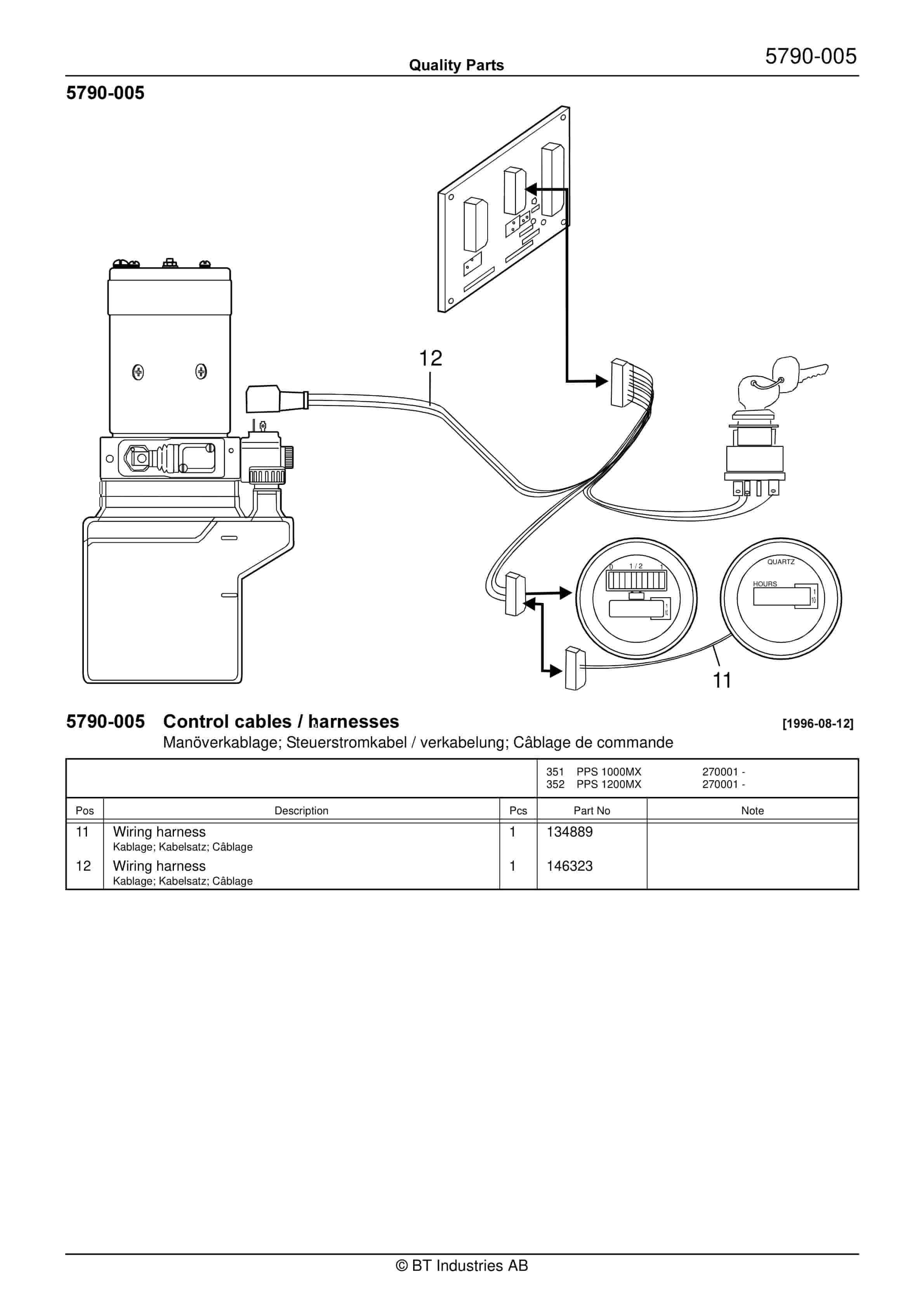 BT PPS 1000MX, PPS 1200MX Quality Parts 163528 3 BT PPS 1000MX, PPS 1200MX Quality Parts 163528 - Image 3
