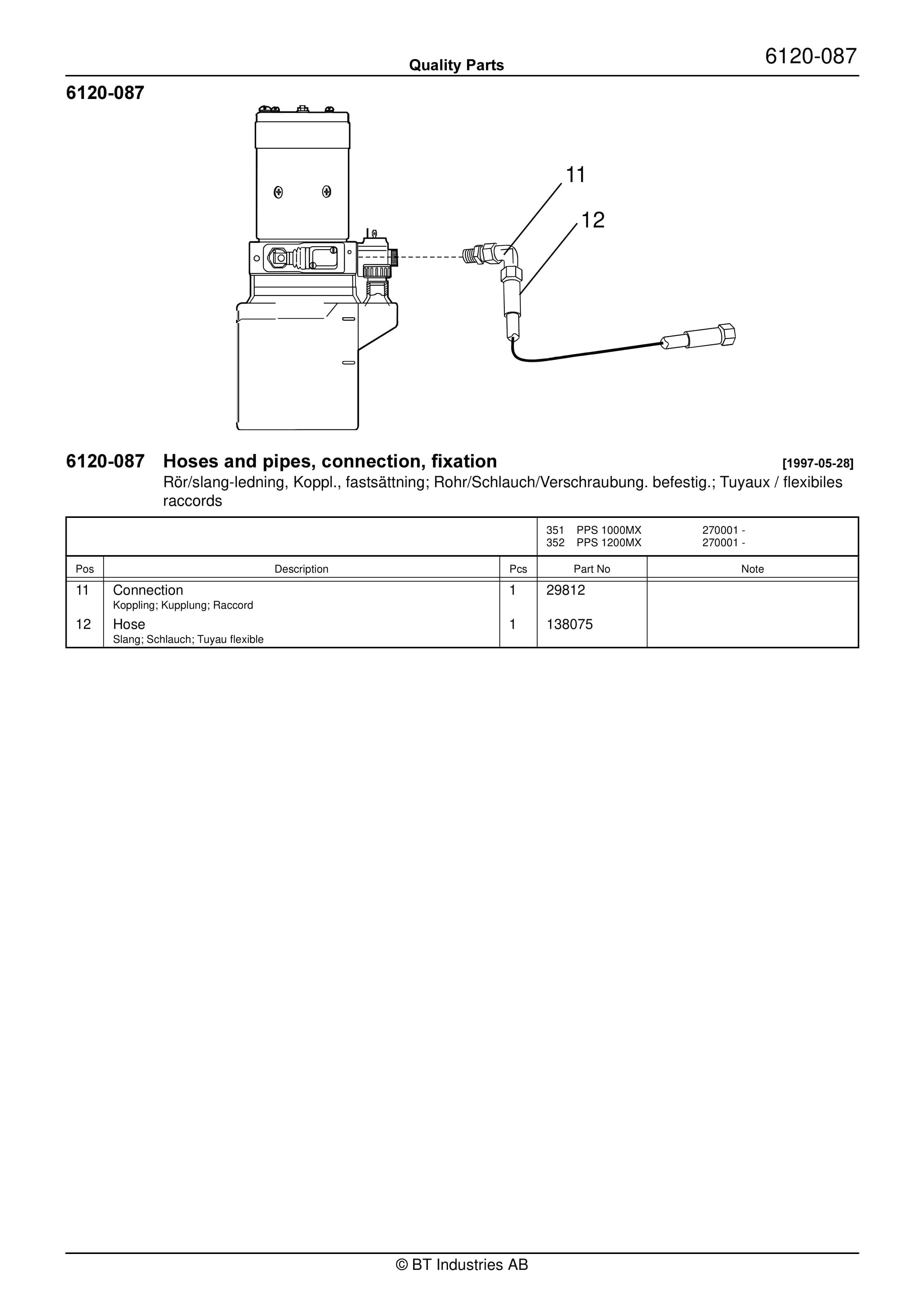 BT PPS 1000MX, PPS 1200MX Quality Parts 163528 4 BT PPS 1000MX, PPS 1200MX Quality Parts 163528 - Image 4
