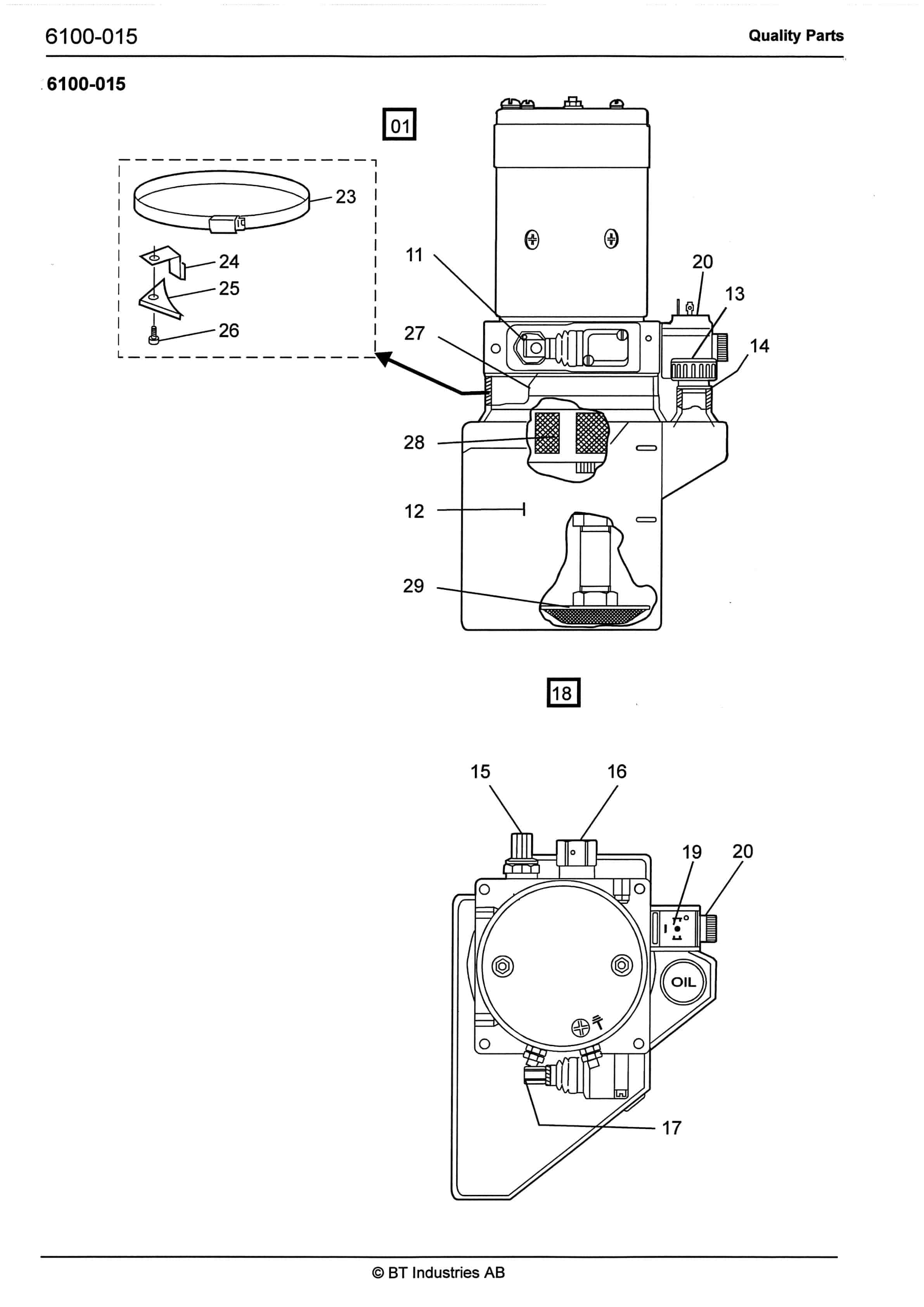 BT PPS 1200 MXS Quality Parts 152510 4 BT PPS 1200 MXS Quality Parts 152510-4