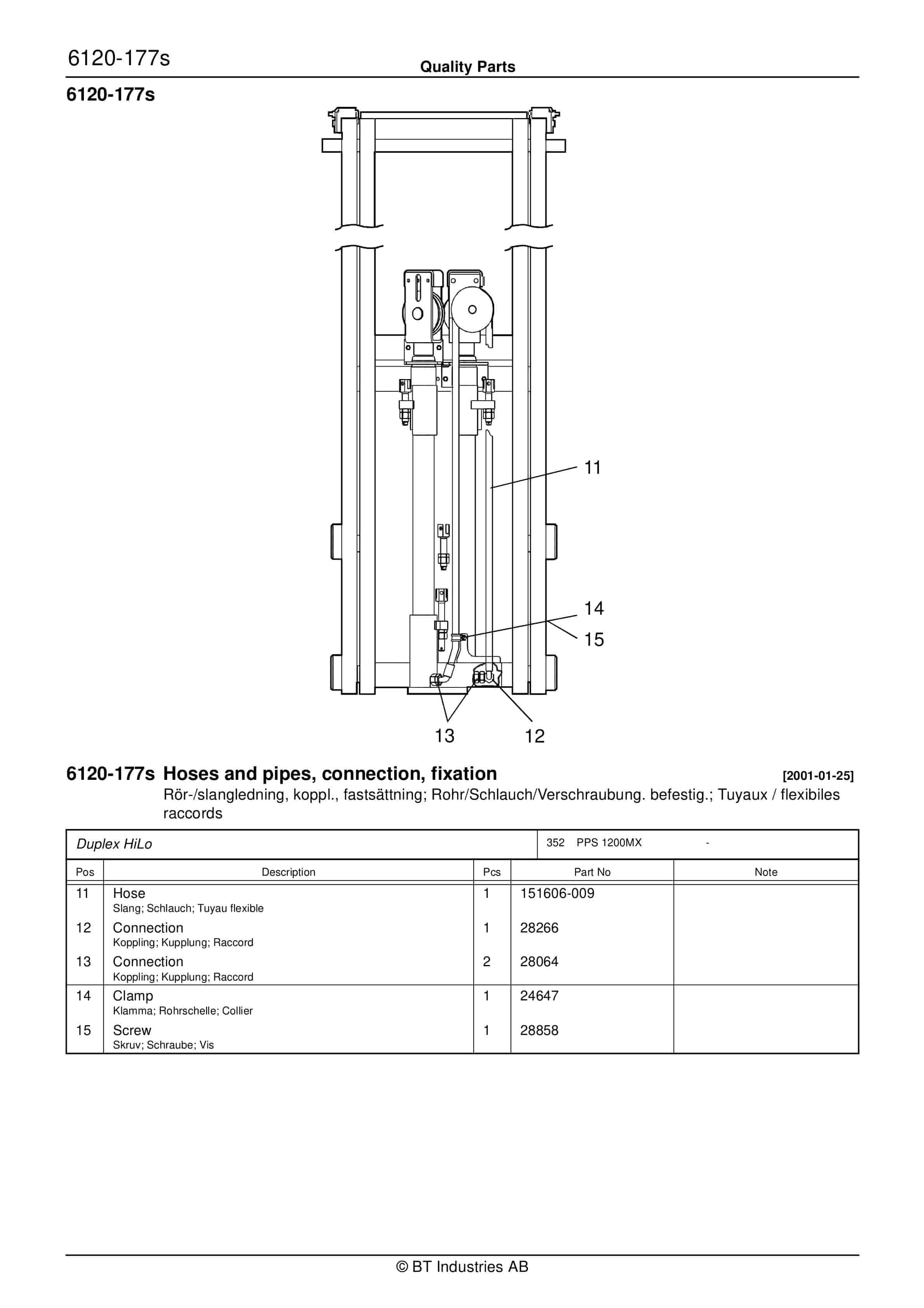 BT PPS 1200MX Quality Parts 180958 5 BT PPS 1200MX Quality Parts 180958 - Image 5