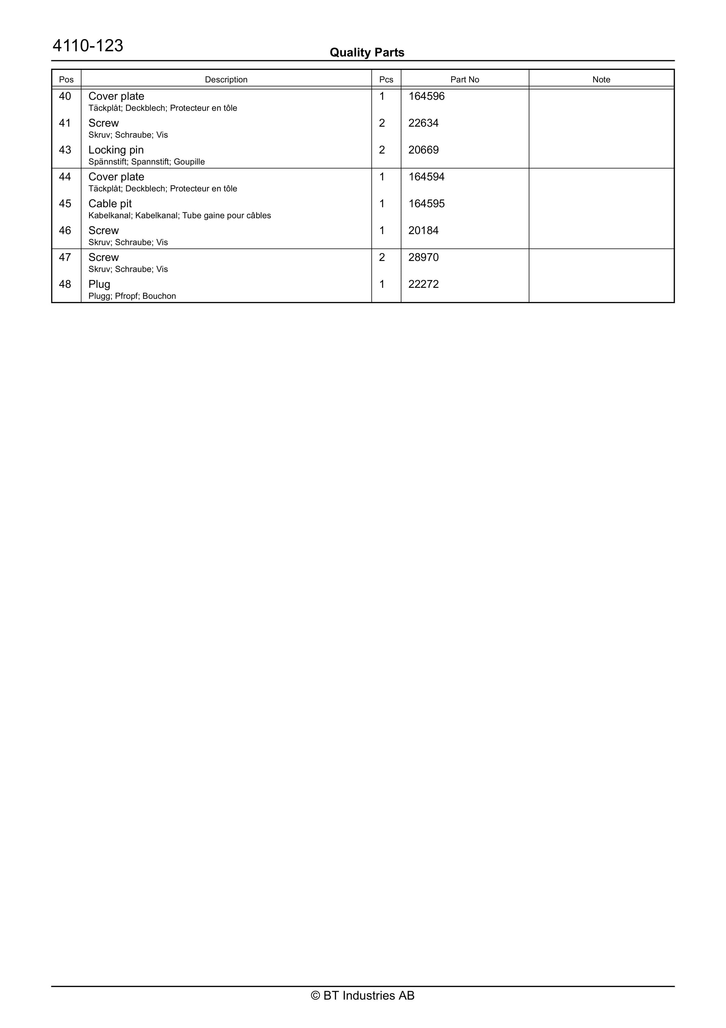 BT PPS 1600MXD Quality Parts 177335 2 BT PPS 1600MXD Quality Parts 177335 - Image 2