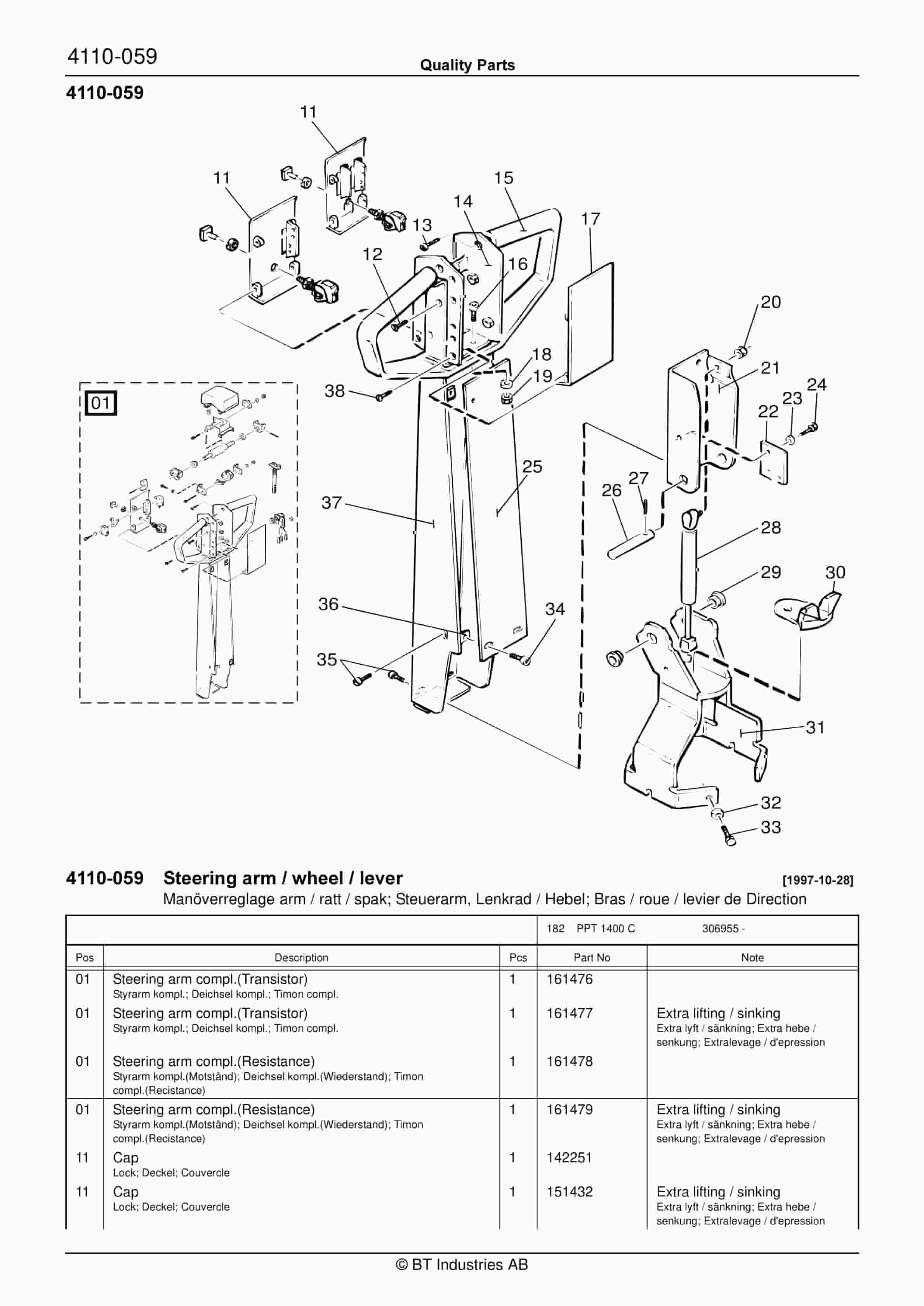 BT PPT 1400C Quality Parts 163931 2 BT PPT 1400C Quality Parts 163931 - Image 2