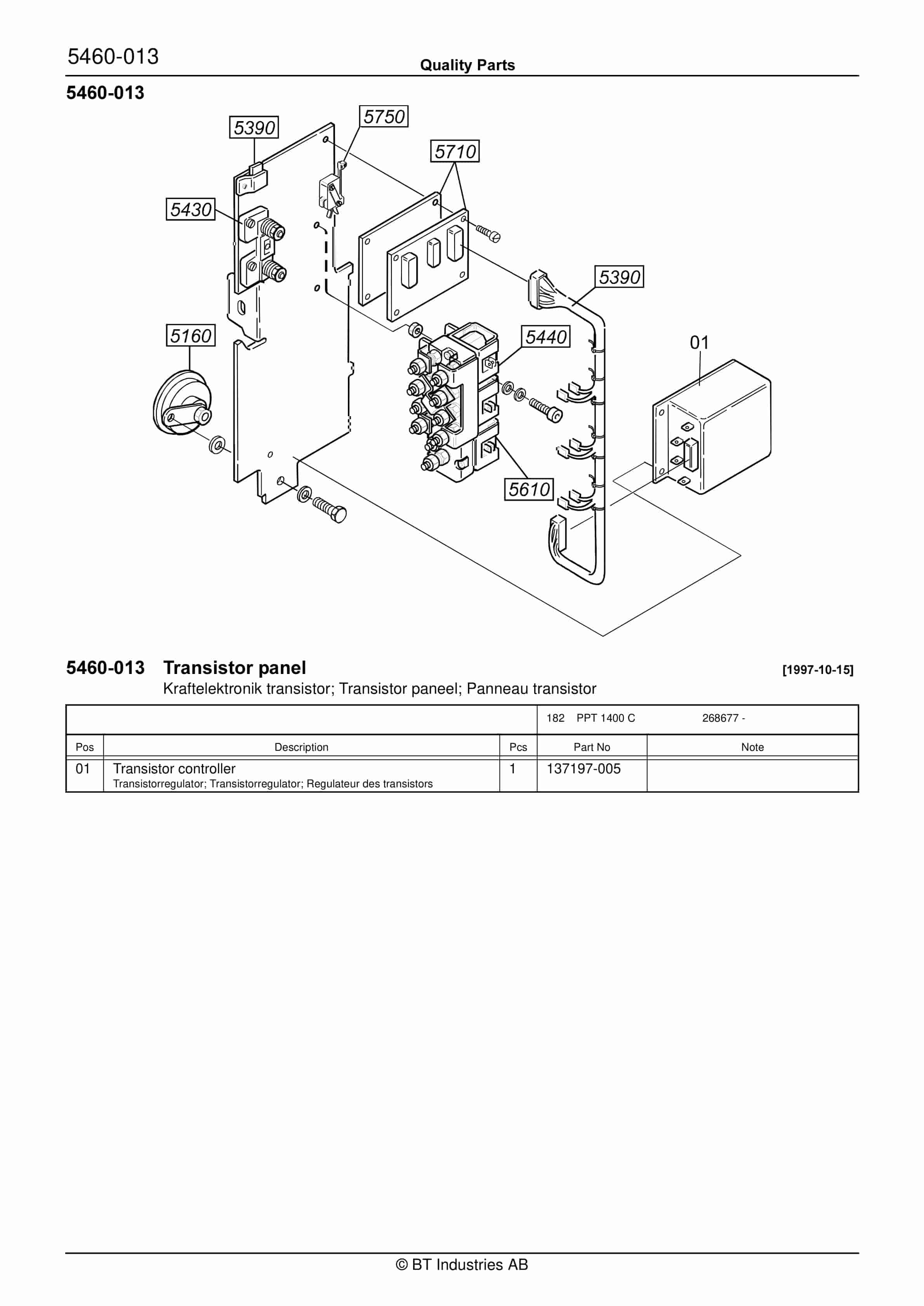 BT PPT 1400C Quality Parts 163931 4 BT PPT 1400C Quality Parts 163931 - Image 4