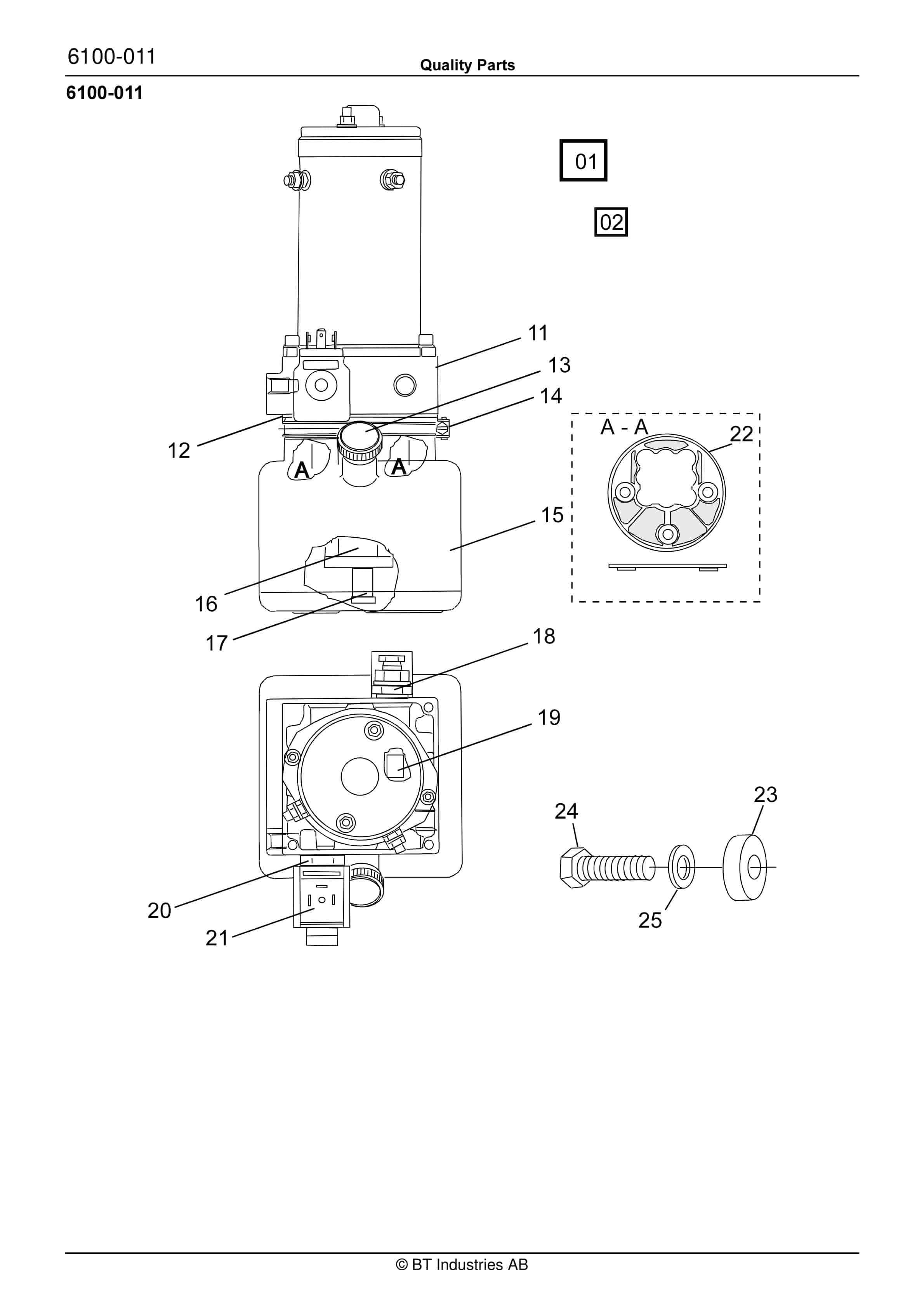 BT PPT 1400MX, PPT 1400MXC, PPT 1600MX, PPT 2000MX Quality Parts 160670 5 BT PPT 1400MX, PPT 1400MXC, PPT 1600MX, PPT 2000MX Quality Parts 160670 - Image 5