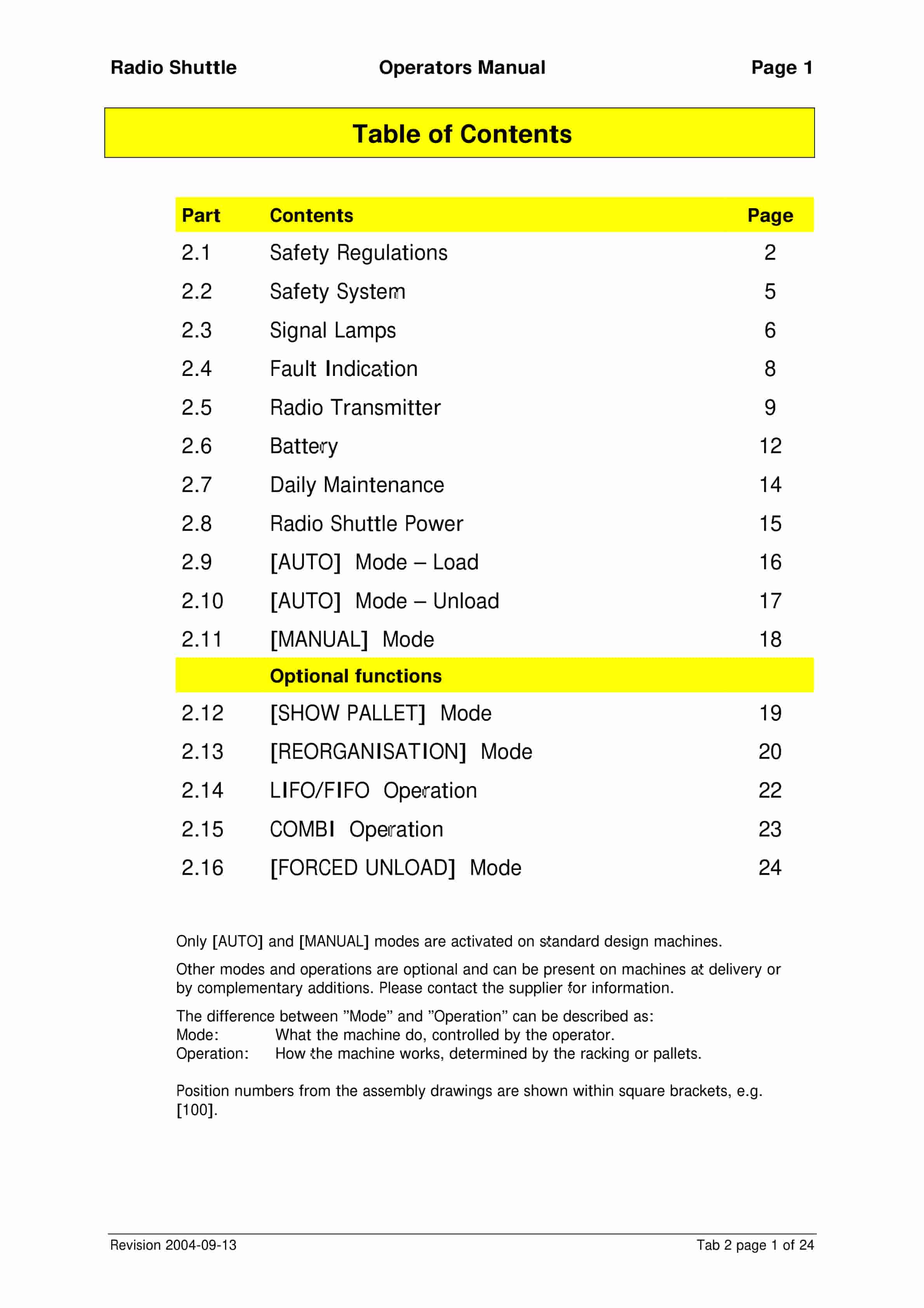 BT Radio Shuttle RS88 Operator Manual
