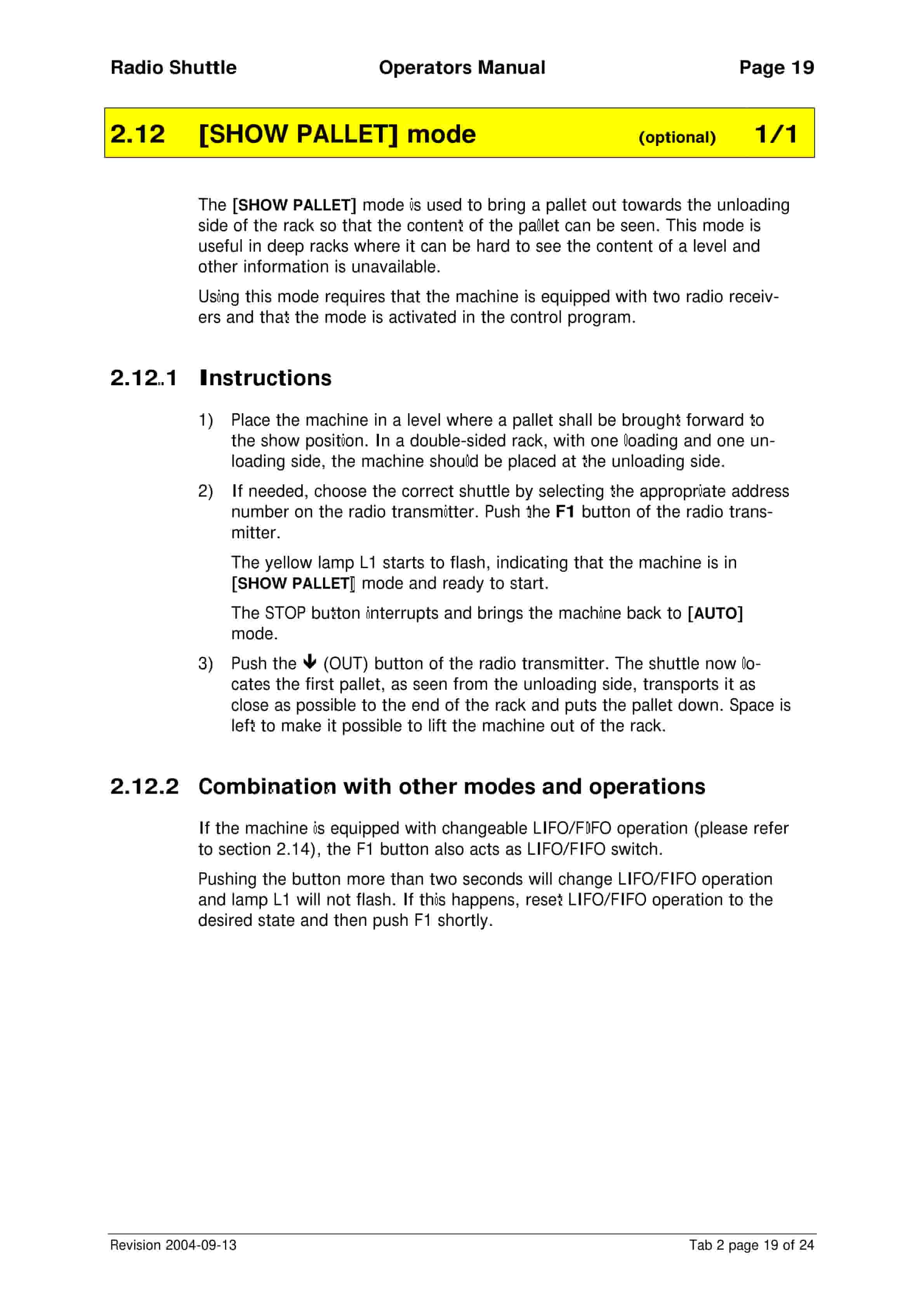 BT Radio Shuttle RS88 Operator Manual 4 BT Radio Shuttle RS88 Operator Manual-4