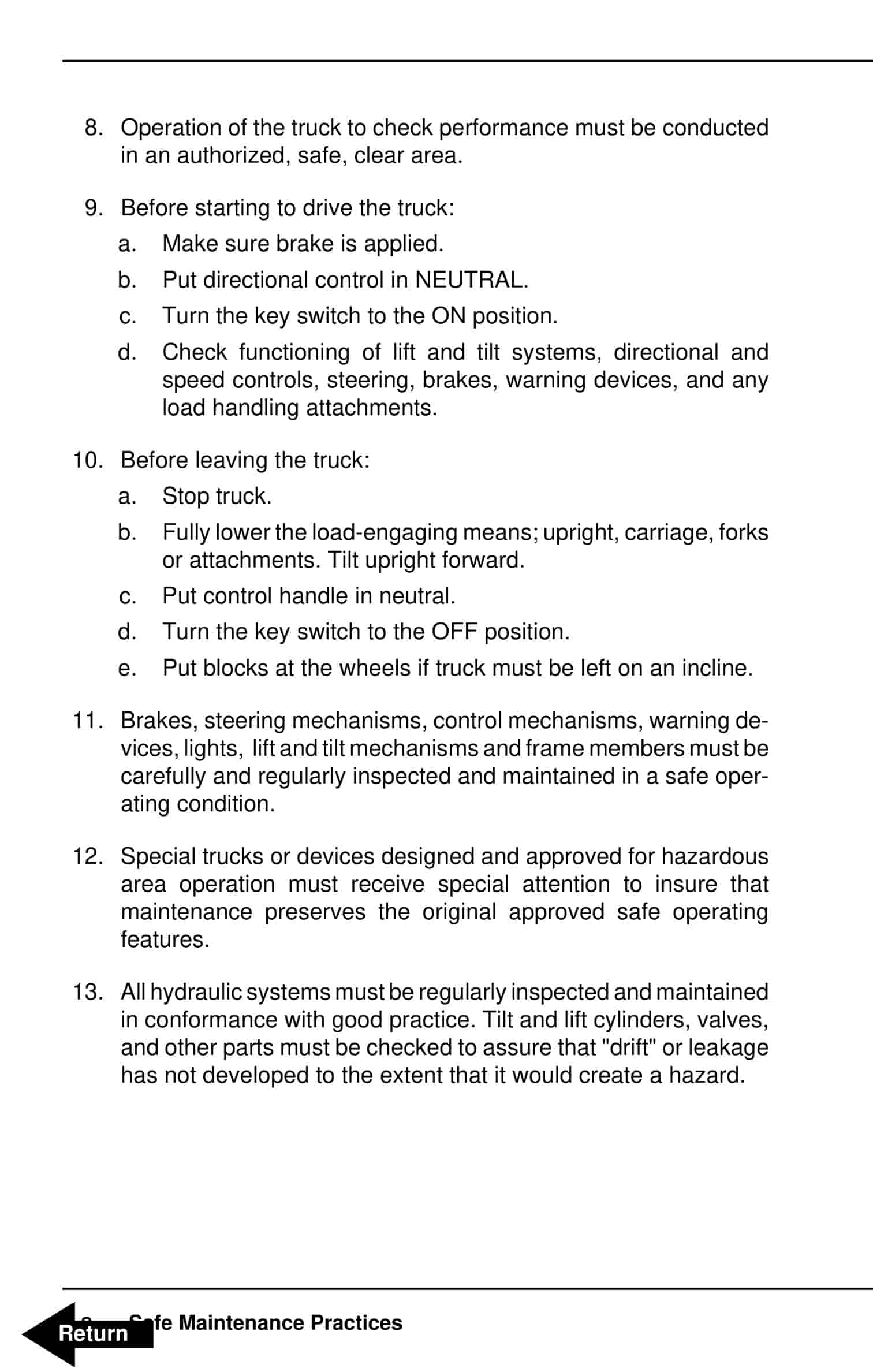 BT RCX Electric Stand-Up Rider Truck Operator Manual 304419-000 4 BT RCX Electric Stand-Up Rider Truck Operator Manual 304419-000 - Image 4