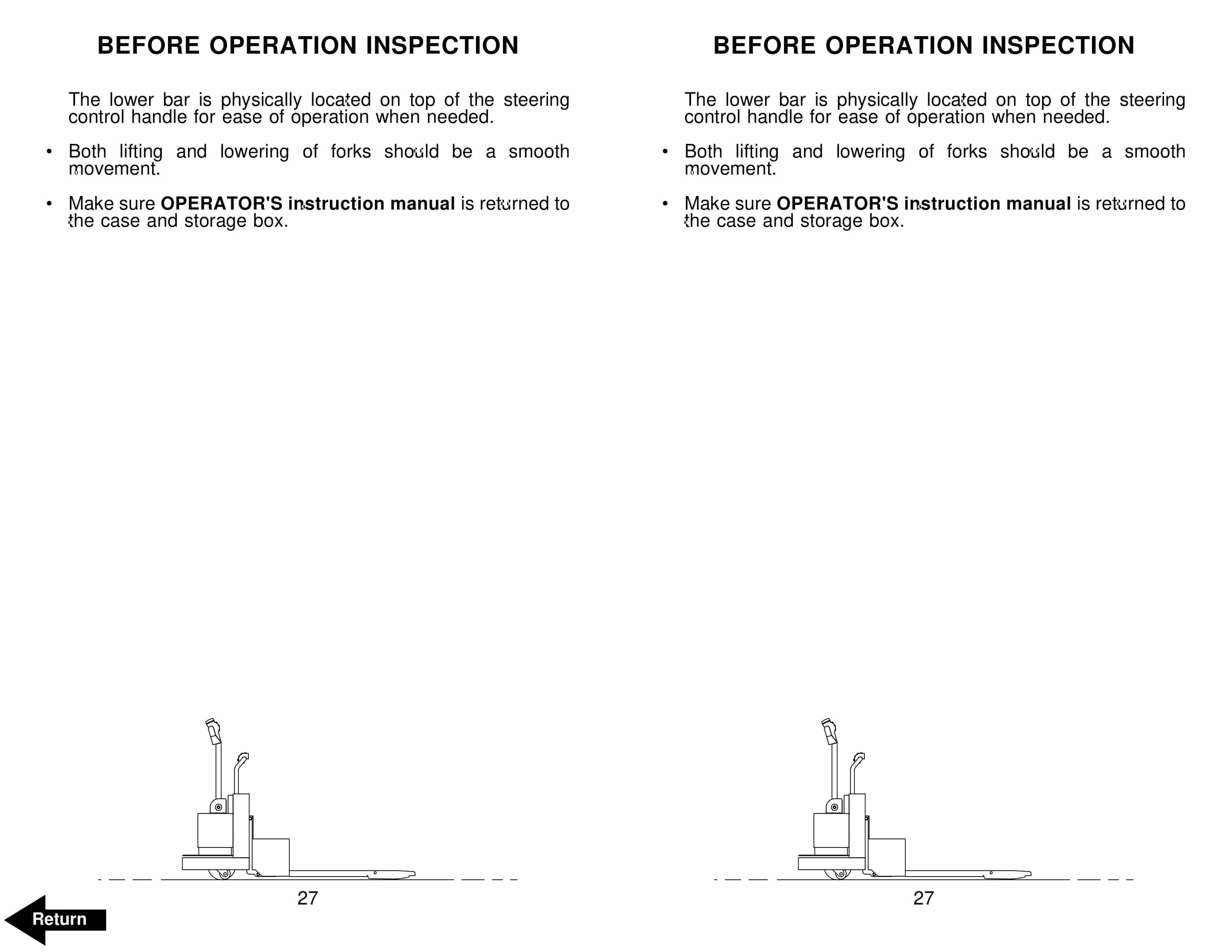 BT RMX, HMX Electric Low Lift Pallet Truck Operator Manual 302063-001 4 BT RMX, HMX Electric Low Lift Pallet Truck Operator Manual 302063-001 - Image 4