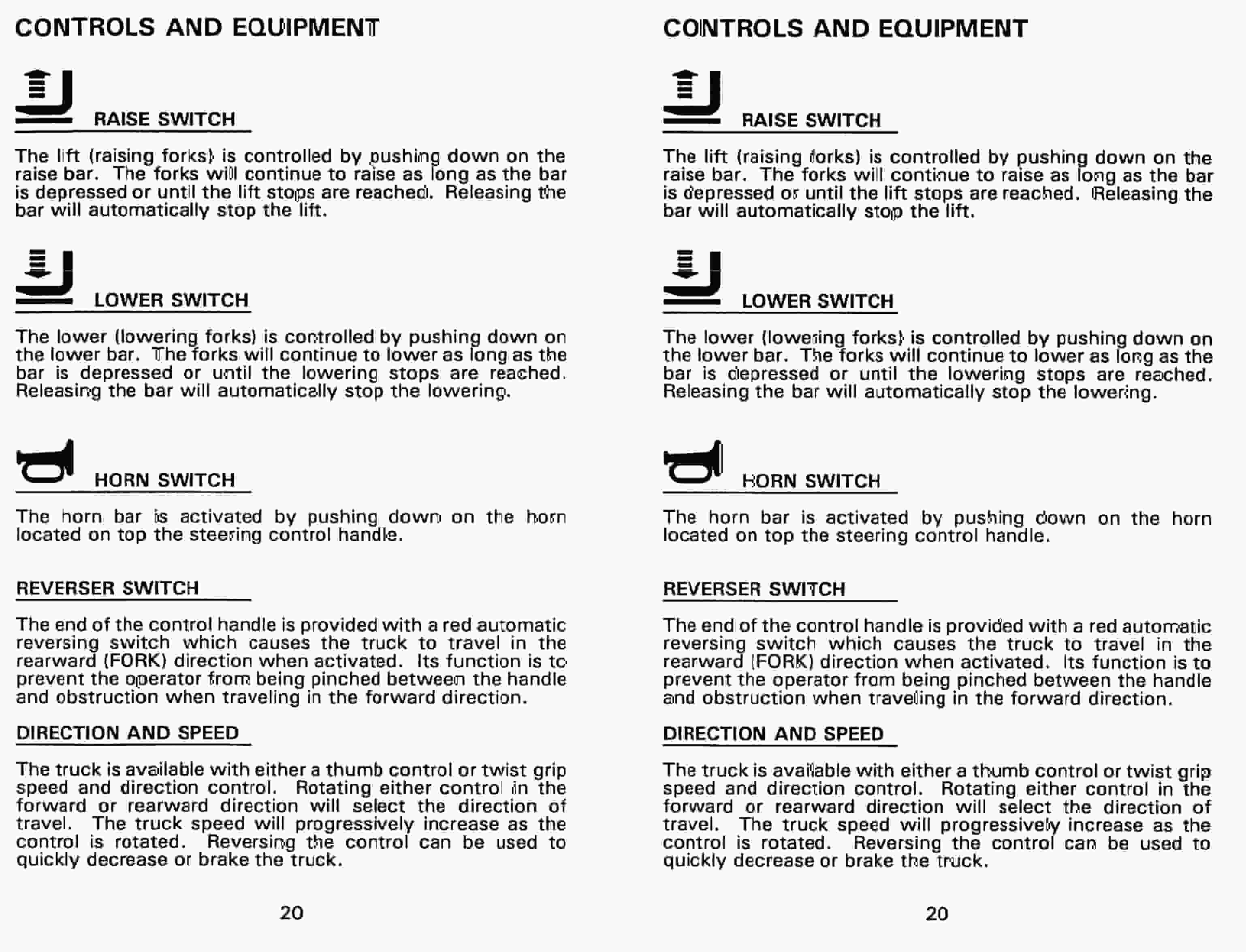 BT RMX, HMX Electric Low Lift Pallet Truck Operator Manual 9301 302063-000 2 BT RMX, HMX Electric Low Lift Pallet Truck Operator Manual 9301 302063-000-2