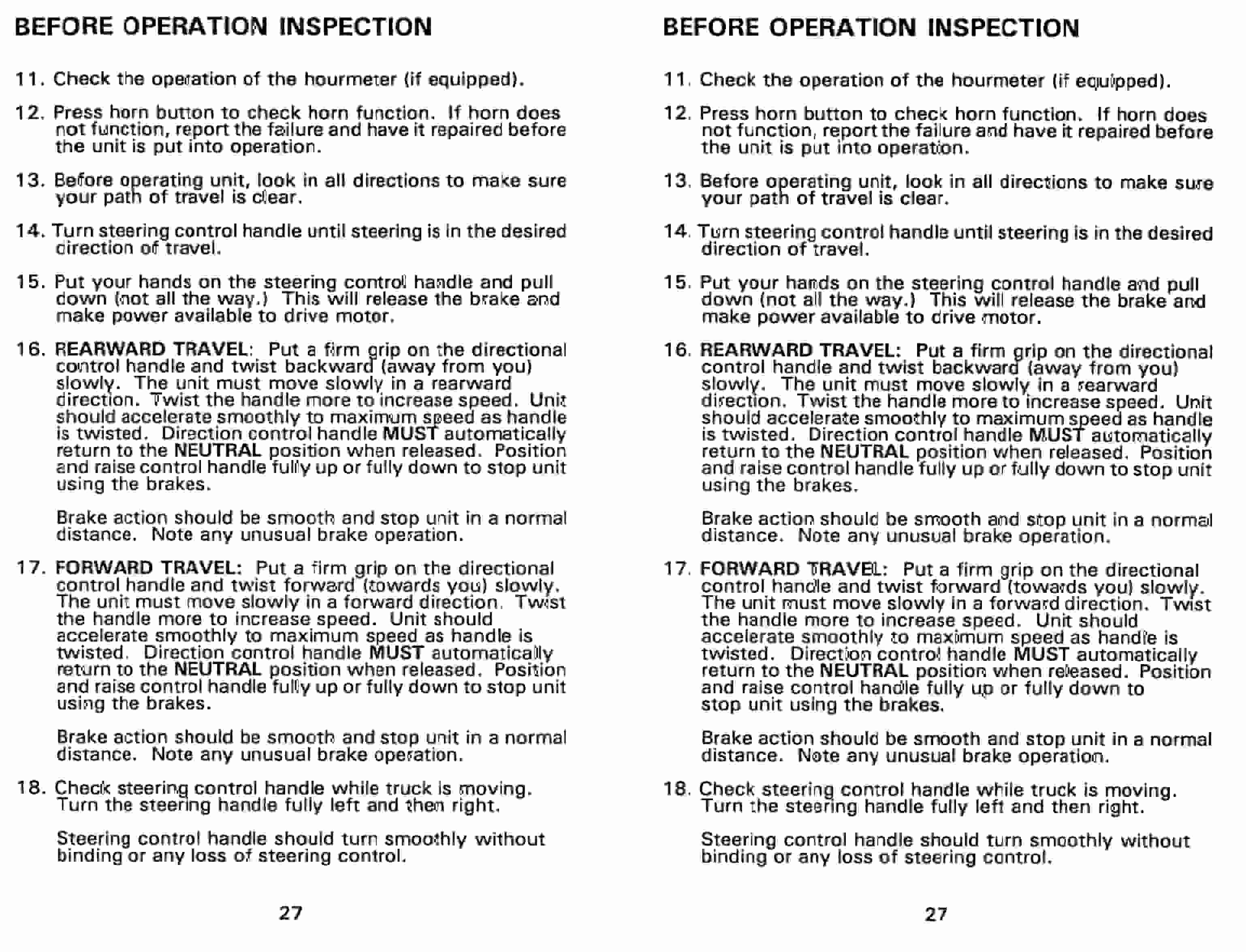 BT RMX, HMX Electric Low Lift Pallet Truck Operator Manual 9301 302063-000 3 BT RMX, HMX Electric Low Lift Pallet Truck Operator Manual 9301 302063-000-3