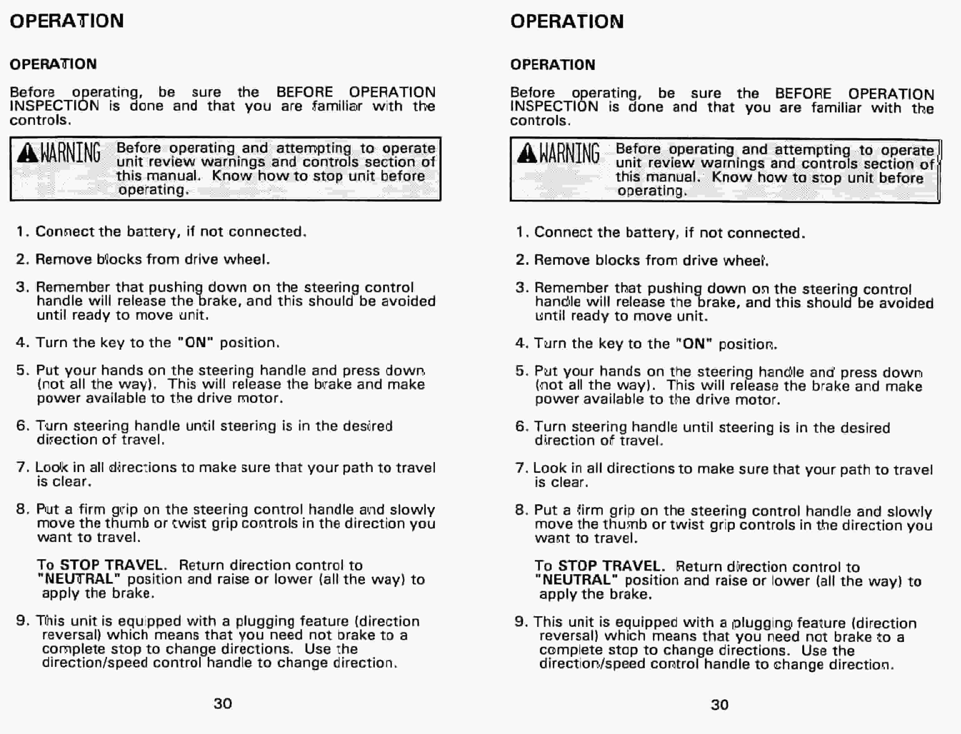 BT RMX, HMX Electric Low Lift Pallet Truck Operator Manual 9301 302063-000 4 BT RMX, HMX Electric Low Lift Pallet Truck Operator Manual 9301 302063-000-4