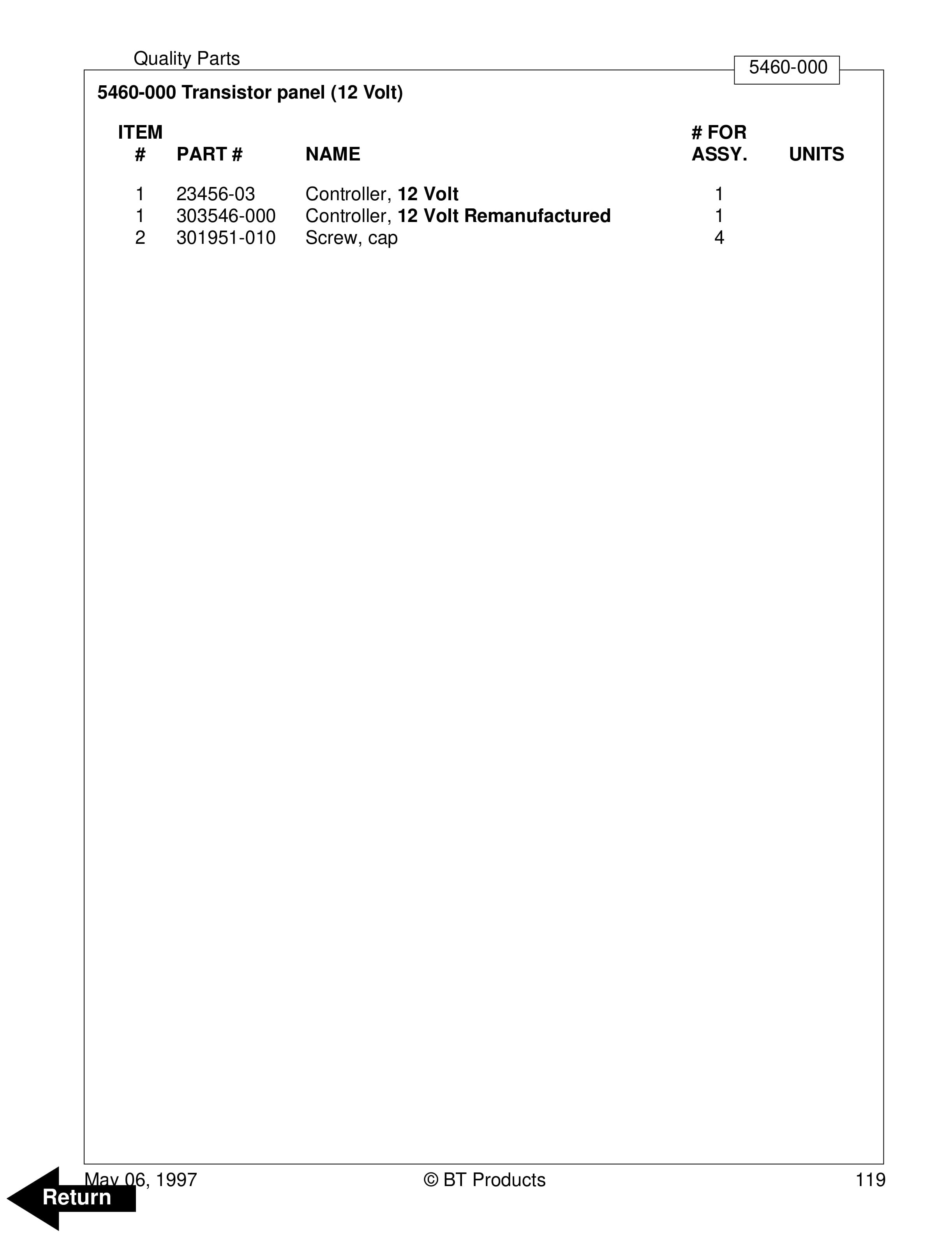 BT RMX, HMX Electric Low Lift Pallet Truck Parts Manual 302064-008 3 BT RMX, HMX Electric Low Lift Pallet Truck Parts Manual 302064-008 - Image 3
