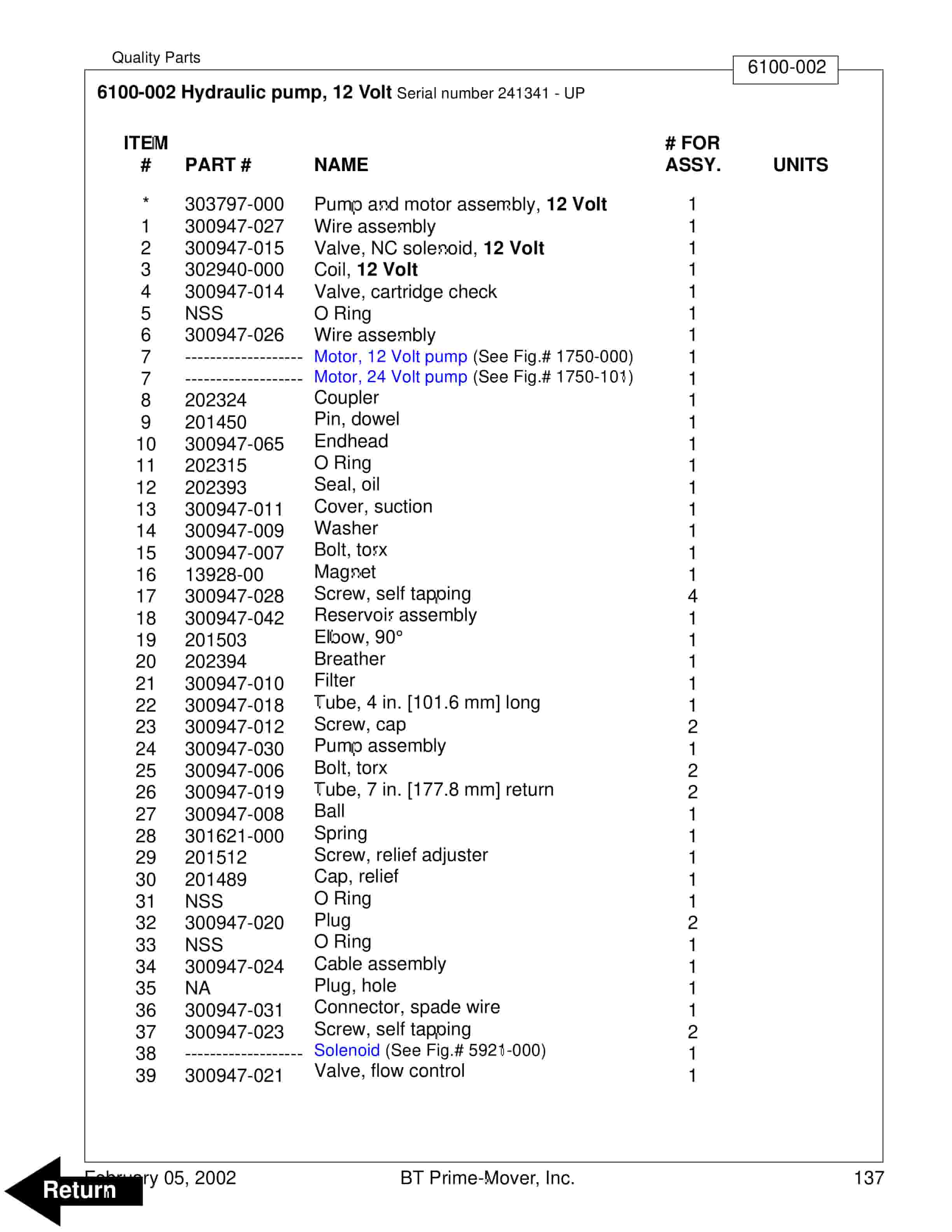 BT RMX, HMX Electric Low Lift Pallet Truck Parts Manual 302064-010 4 BT RMX, HMX Electric Low Lift Pallet Truck Parts Manual 302064-010 - Image 4