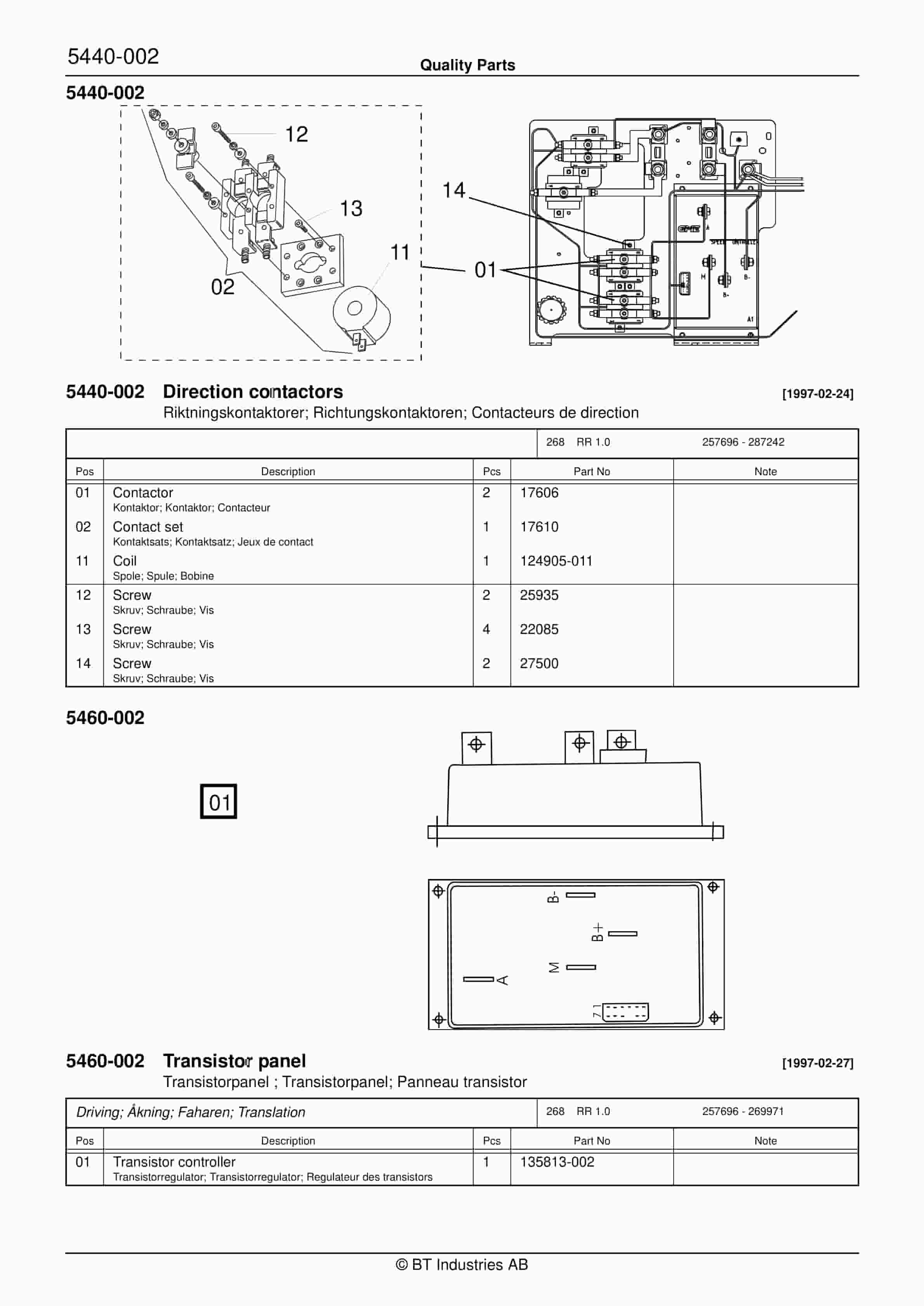 BT RR 1.0 Quality Parts 142345 2 BT RR 1.0 Quality Parts 142345 - Image 2