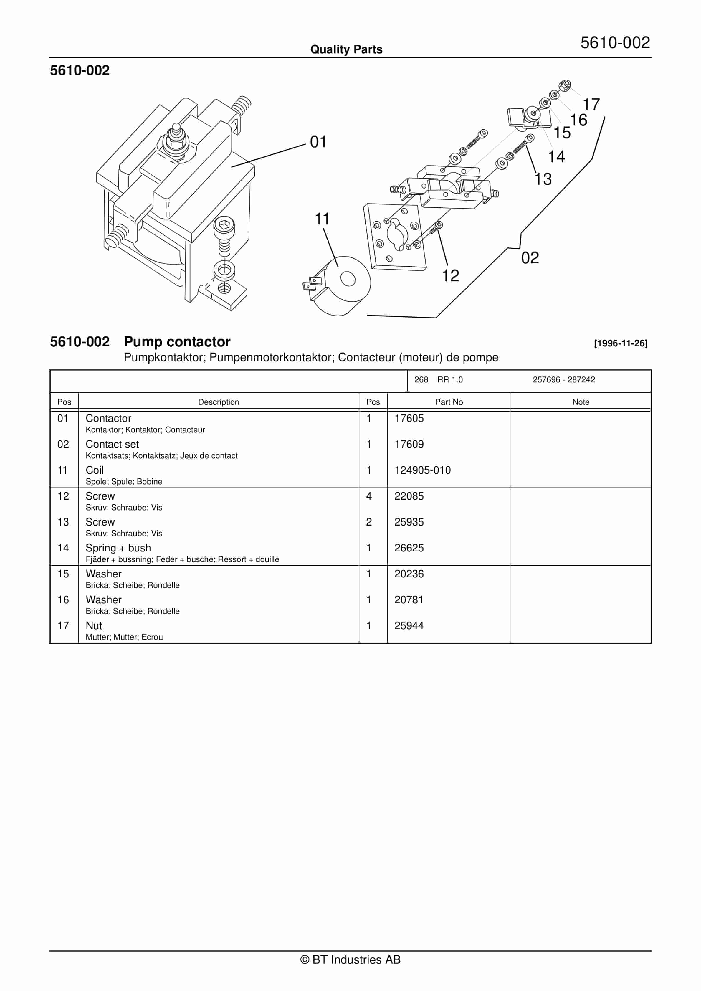 BT RR 1.0 Quality Parts 150697 2 BT RR 1.0 Quality Parts 150697 - Image 2