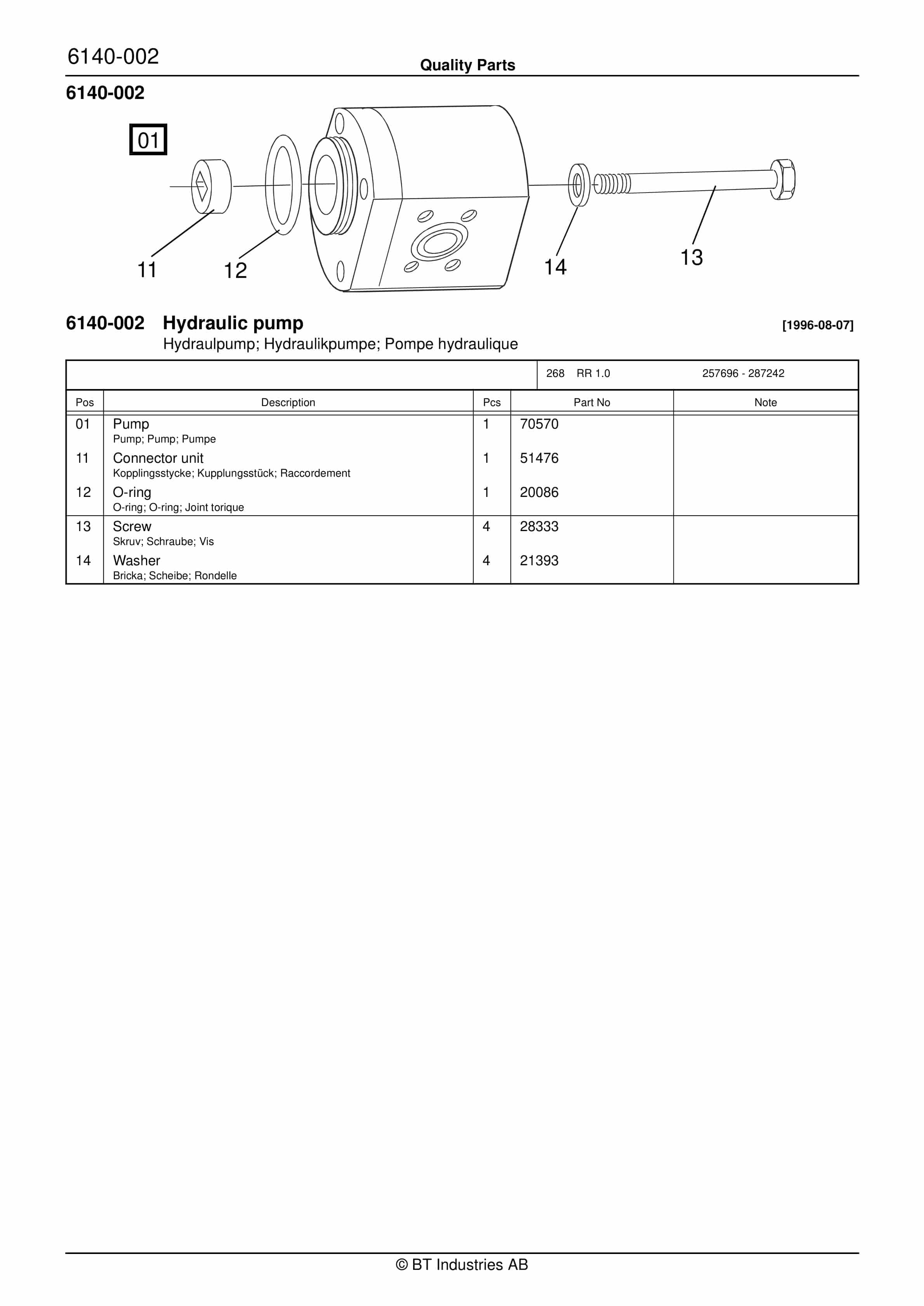 BT RR 1.0 Quality Parts 150697 4 BT RR 1.0 Quality Parts 150697 - Image 4