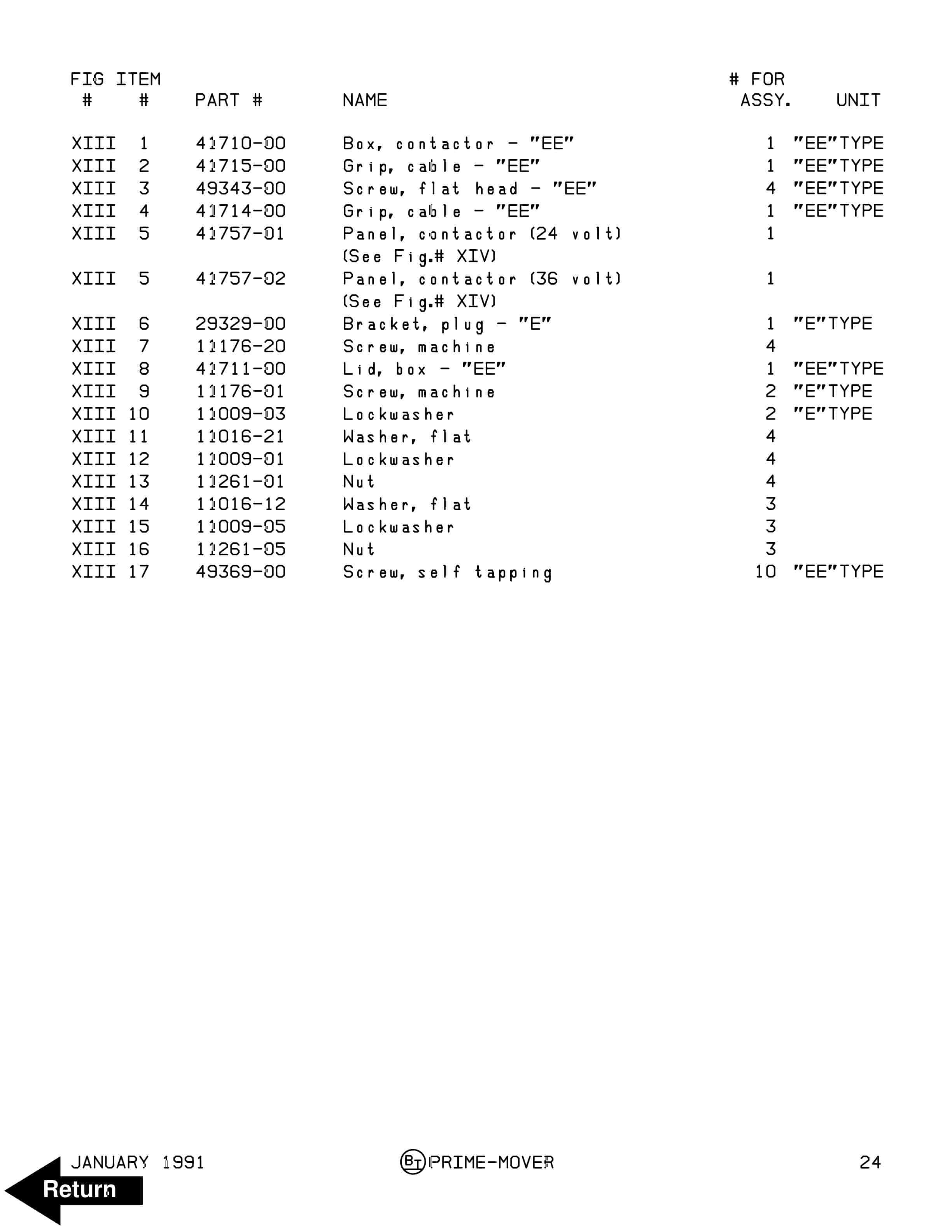 BT RR-30C G.E EV-100LX SCR Parts List Reference 301259-000 2 BT RR-30C G.E EV-100LX SCR Parts List Reference 301259-000 - Image 2