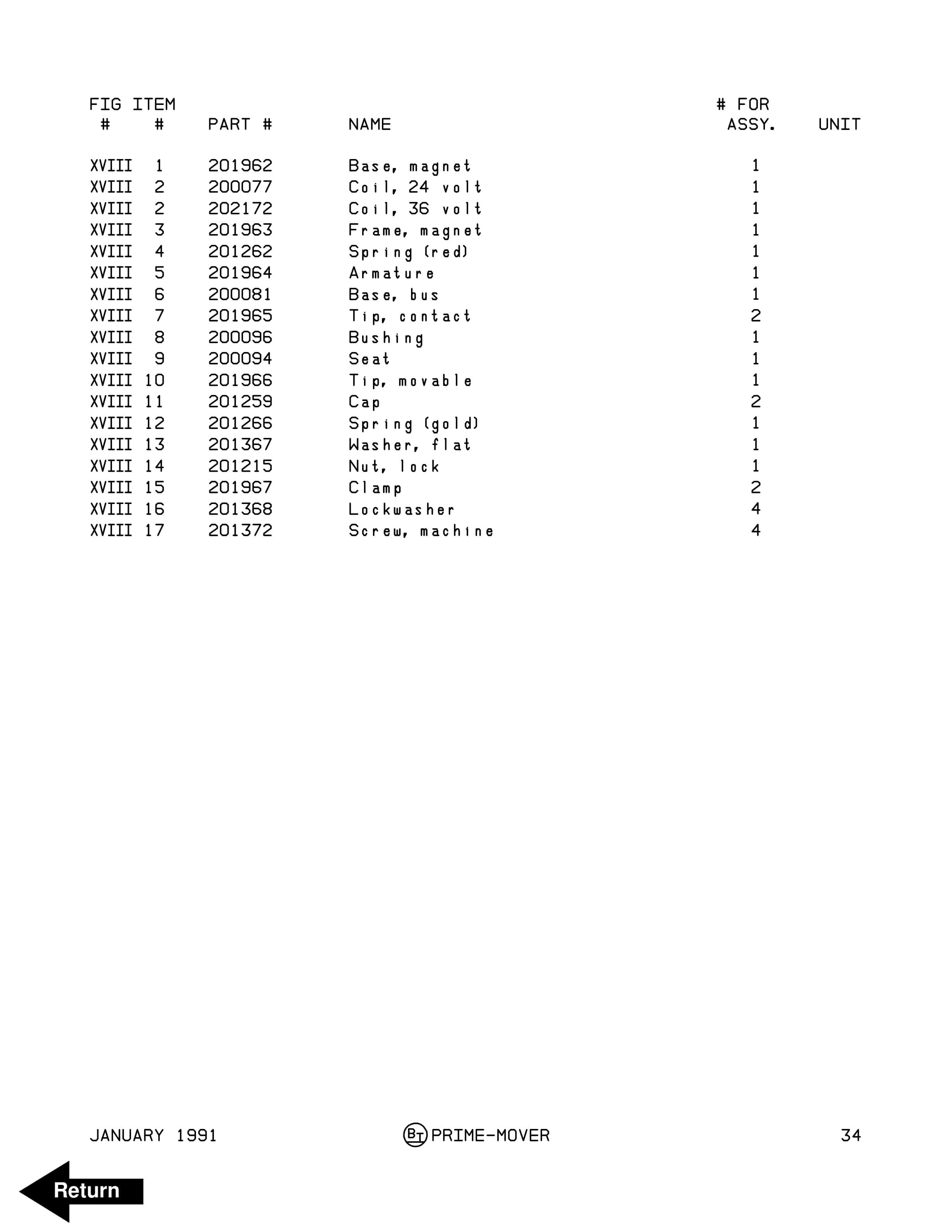 BT RR-34B G.E EV-100LX SCR Parts List Reference 301268-000 3 BT RR-34B G.E EV-100LX SCR Parts List Reference 301268-000 - Image 3