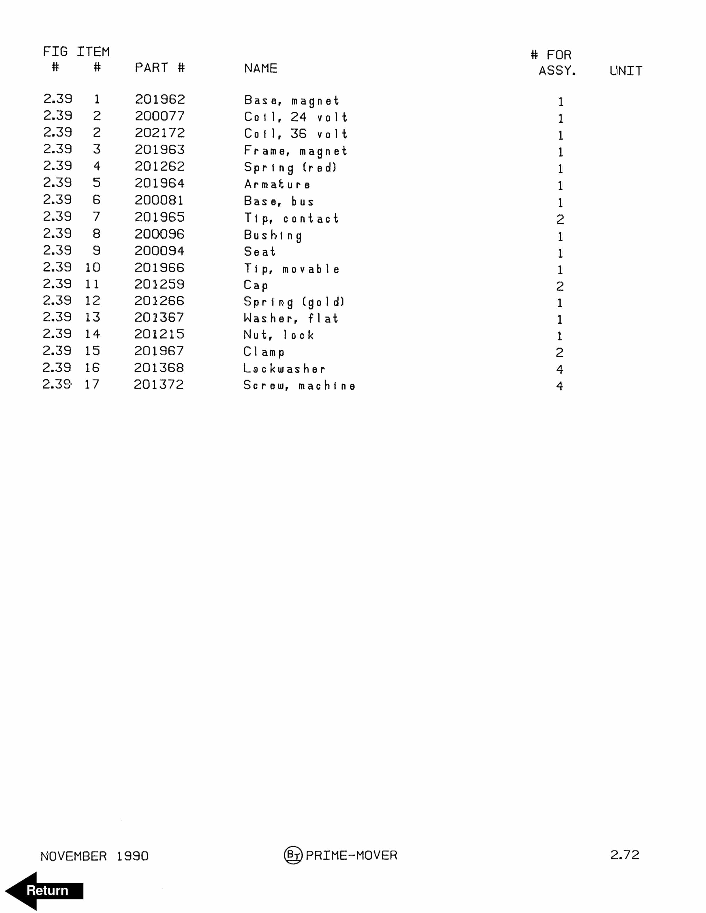 BT RR-45 G.E EV-100LX SCR Parts List Reference 301183-000 3 BT RR-45 G.E EV-100LX SCR Parts List Reference 301183-000 - Image 3