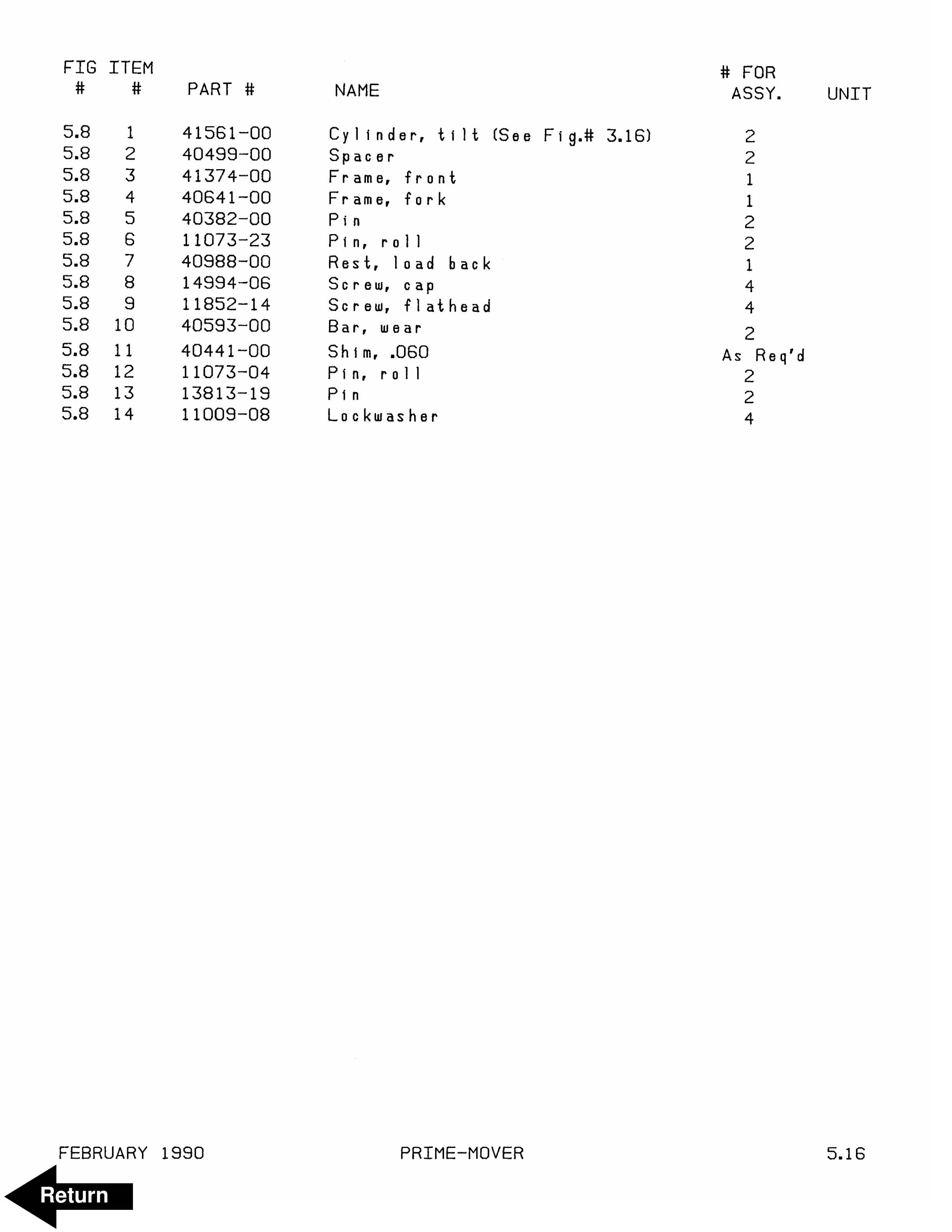 BT RR-45 Reach Truck Parts Manual 300378-000 5 BT RR-45 Reach Truck Parts Manual 300378-000 - Image 5