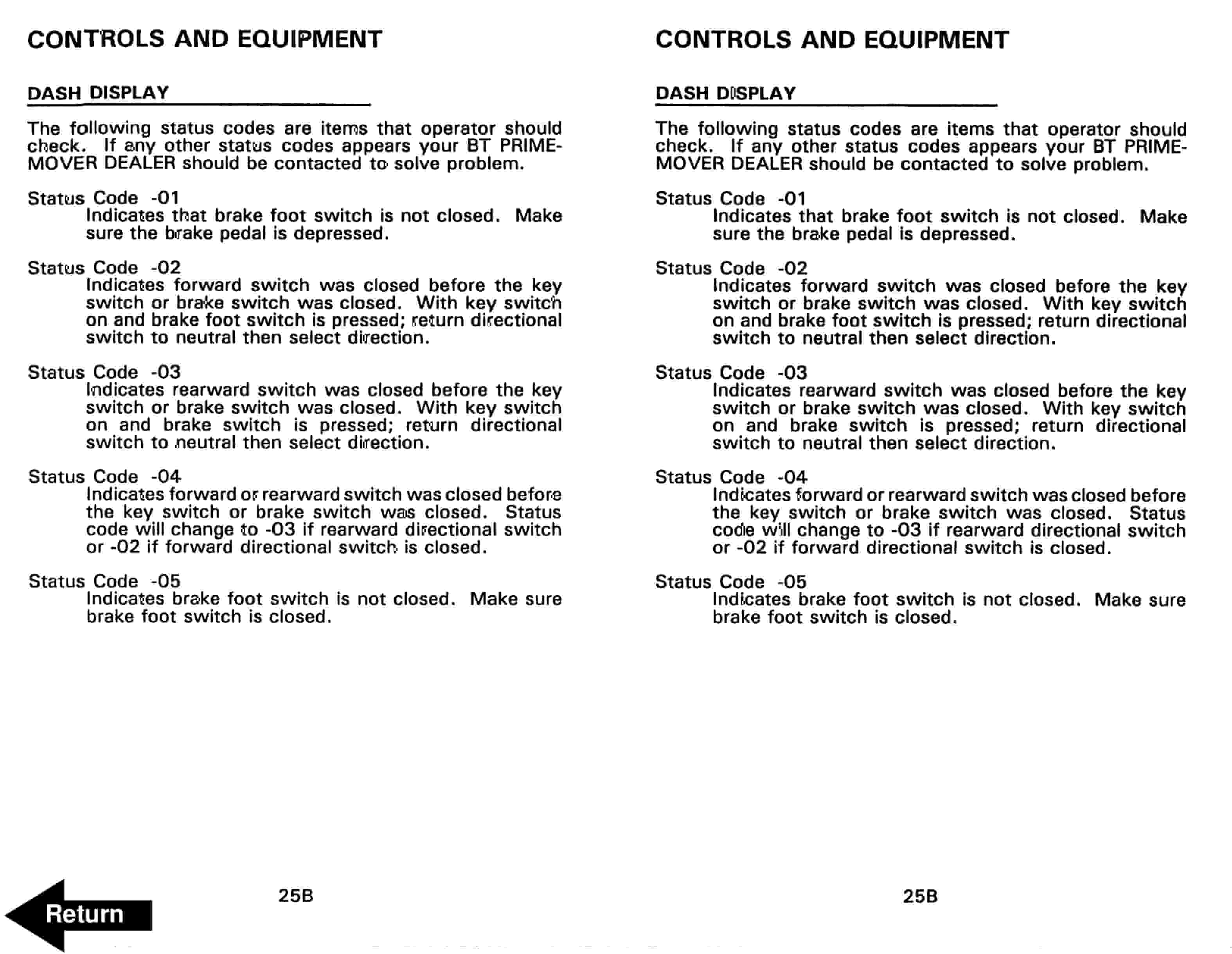Alternative view of BT RR-45, RR-45Z Electric Reach Truck Operator Manual 301363-000